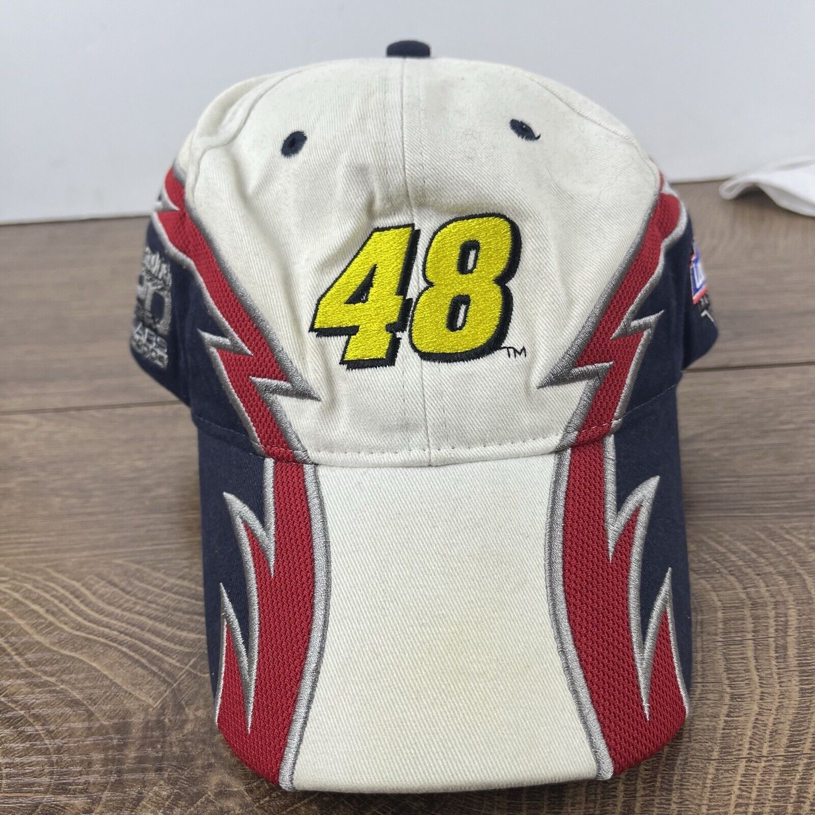 Other Jimmie Johnson 48 Hat Lowe's White Adjustable Hat White Adul Size ONE SIZE - 4 Thumbnail