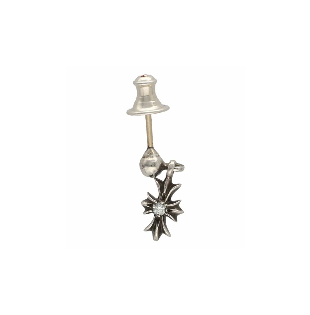 Chrome Hearts CHROME HEARTS TINY E DIAMOND EARRING Size ONE SIZE - 2 Thumbnail