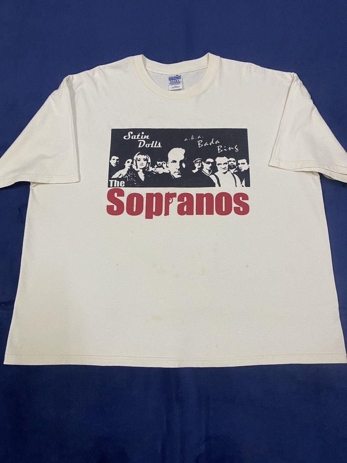Vintage Vintage Late 90s The Sopranos Strip Club Mafia Tshirt Size US XXL / EU 58 / 5 - 3 Thumbnail