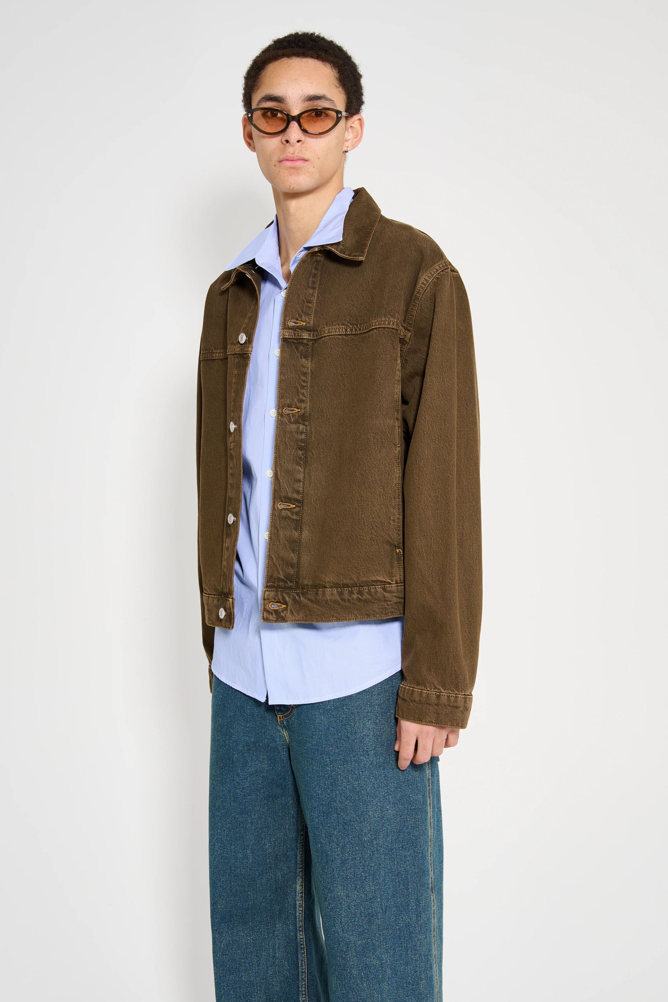 Stussy Trucker Denim Jacket in Mushroom Size US L / EU 52-54 / 3 - 4 Thumbnail