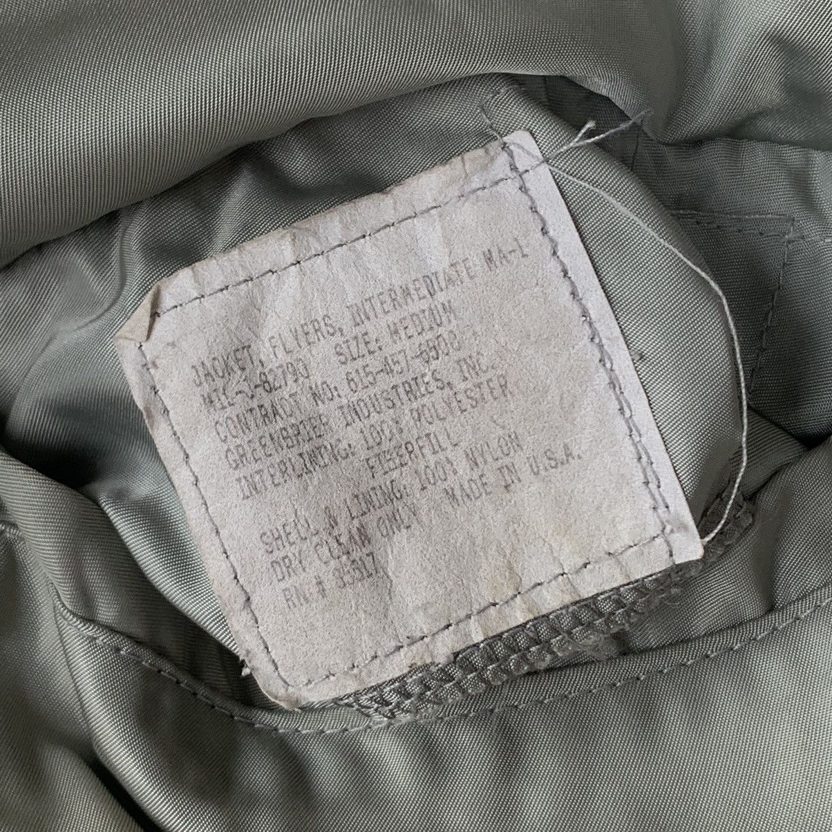 Other GREENBERIER Bomber MA-1 flight natural faded vintage jacket Size US M / EU 48-50 / 2 - 16 Thumbnail