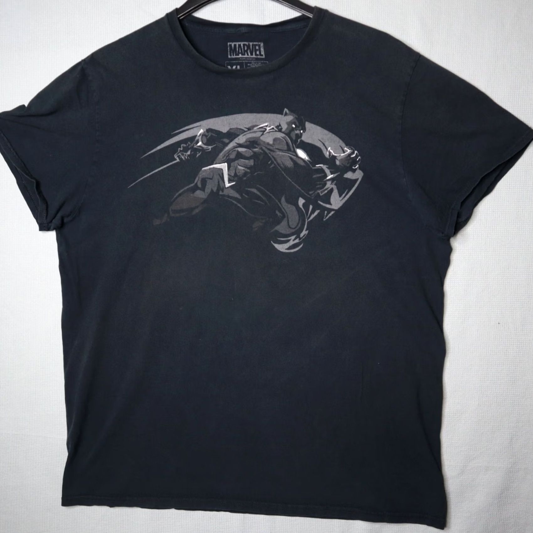 Vintage Marvel Black Panther T Shirt Mens XL Black Short Sleeve Graphic Print Shirt Black Panther Theme Mens XL Size US XL / EU 56 / 4 - 2 Thumbnail