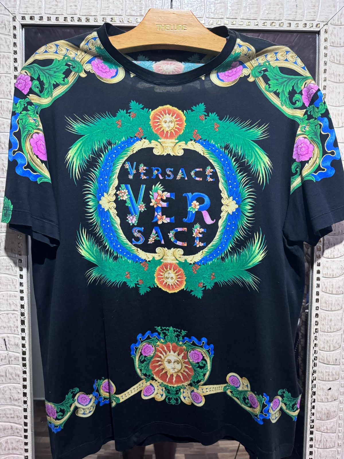 Versace Versace T-shirt Floral Size US XL / EU 56 / 4 - 1 Thumbnail
