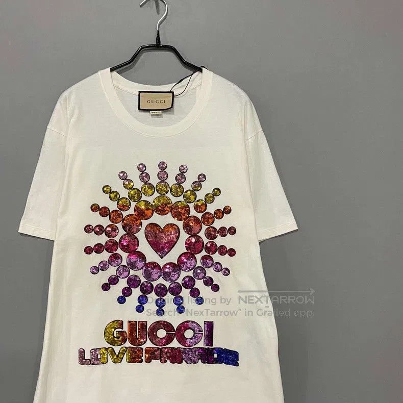 Gucci Gucci Sequin gradient love short sleeves Size US S / EU 44-46 / 1 - 2 Thumbnail