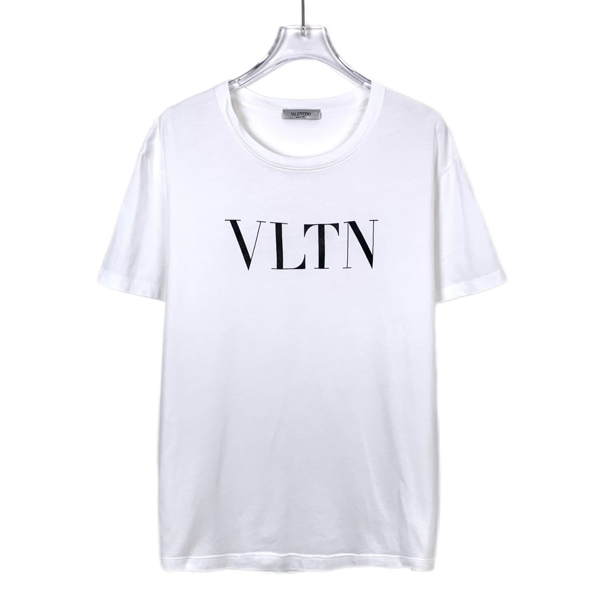 Valentino Valentino White "VLTN" Logo Cotton T-Shirt S Size Made In It Size S / US 4 / IT 40 - 1 Thumbnail