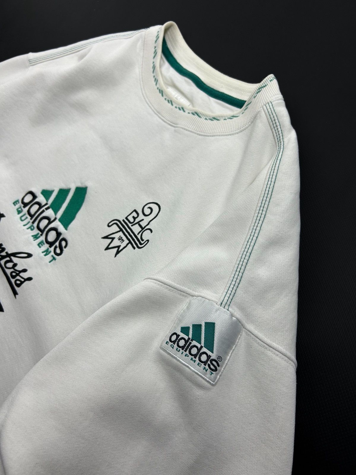 Adidas rare 90s Adidas Equipment Basler Hockey Club 1911 Sweatshirt Size US L / EU 52-54 / 3 - 8 Thumbnail