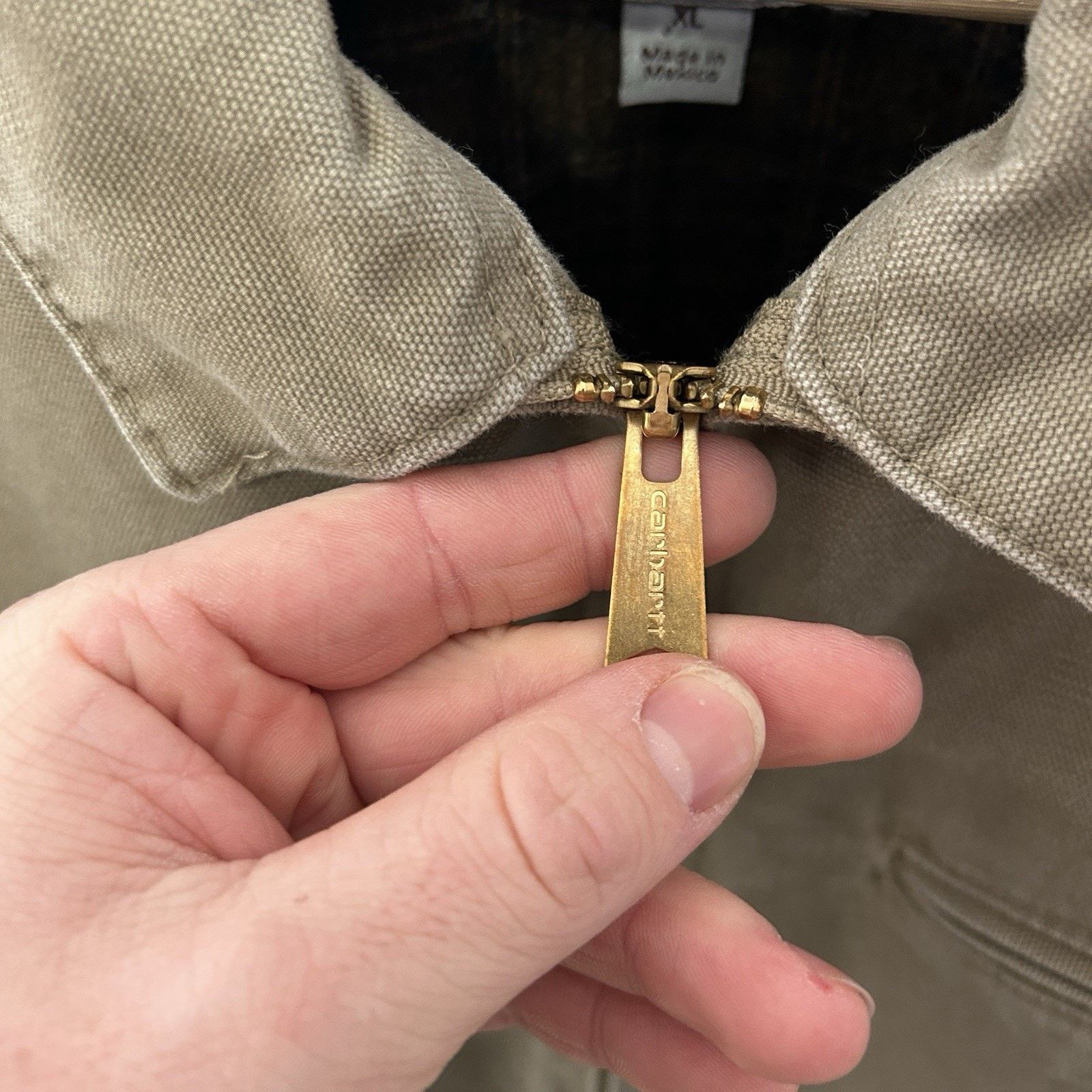 Carhartt Vintage Carhartt Blanket-Lined Detroit Jacket “Cottonwood” Size US XL / EU 56 / 4 - 14 Thumbnail