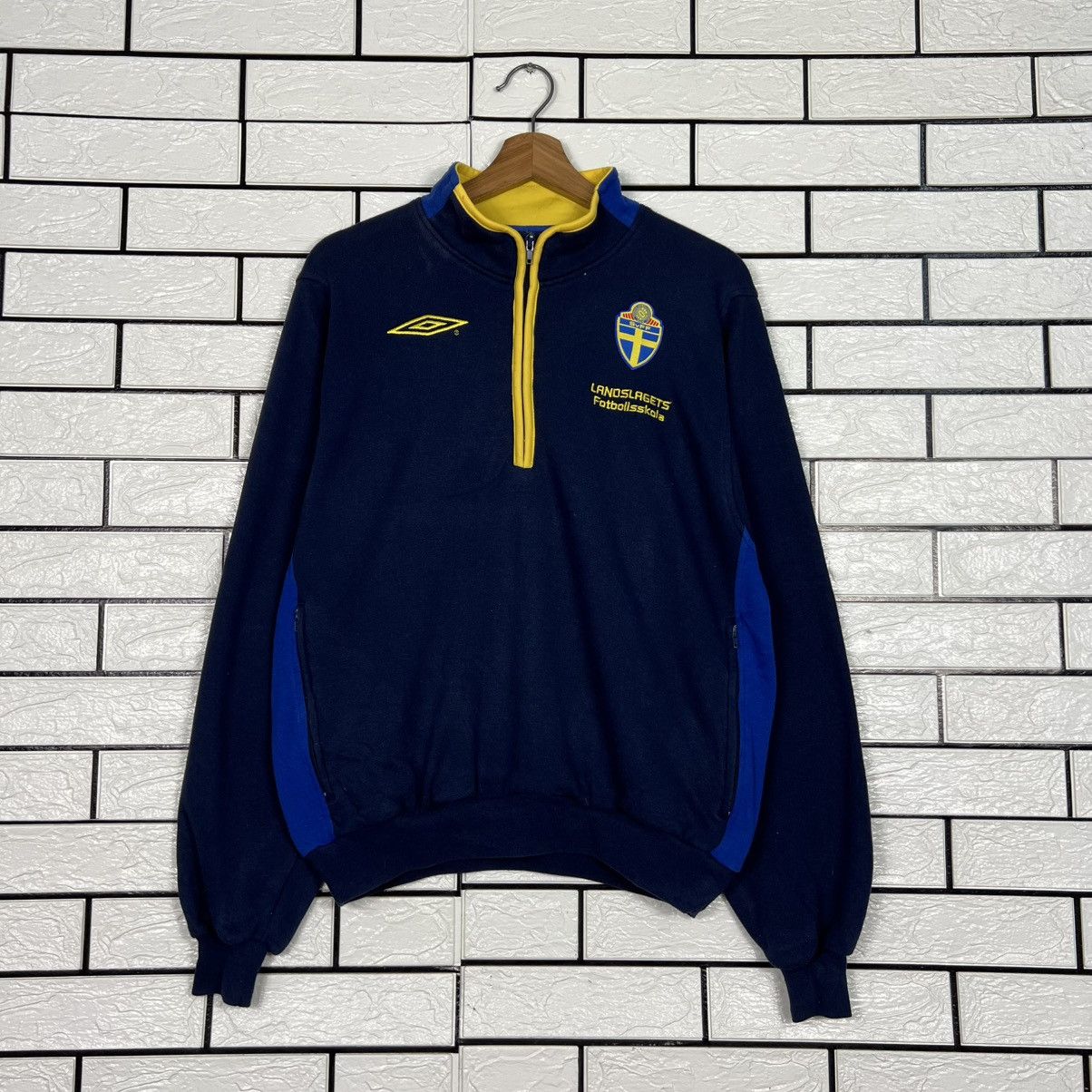 Umbro UMBRO SvFF Sweden Football Club HalfZip Sweatshirt 4076-C185 Size US S / EU 44-46 / 1 - 1 Thumbnail
