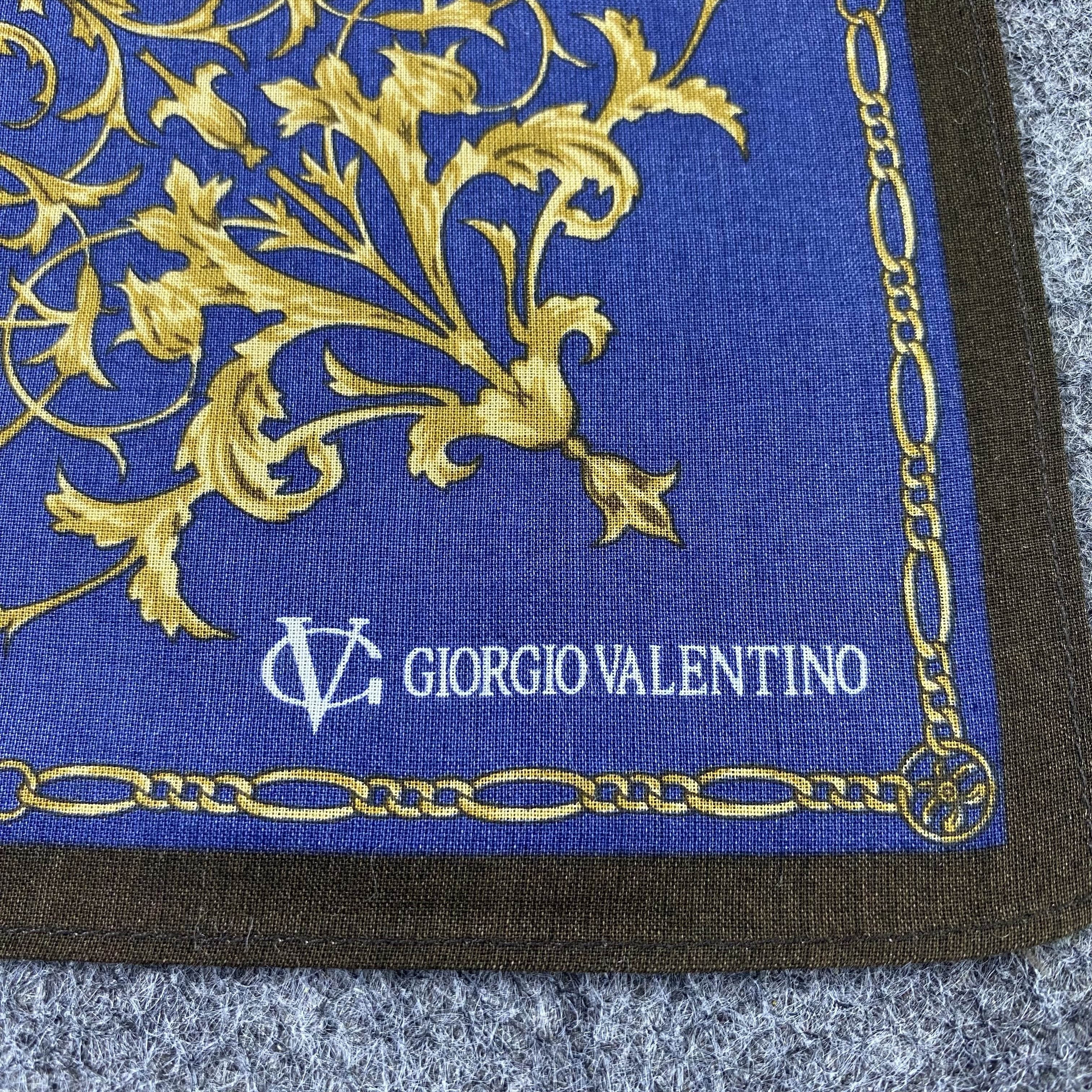 Designer GIORGIO VALENTINO handkerchief bandana handky paisley-B1436 Size ONE SIZE - 7 Thumbnail