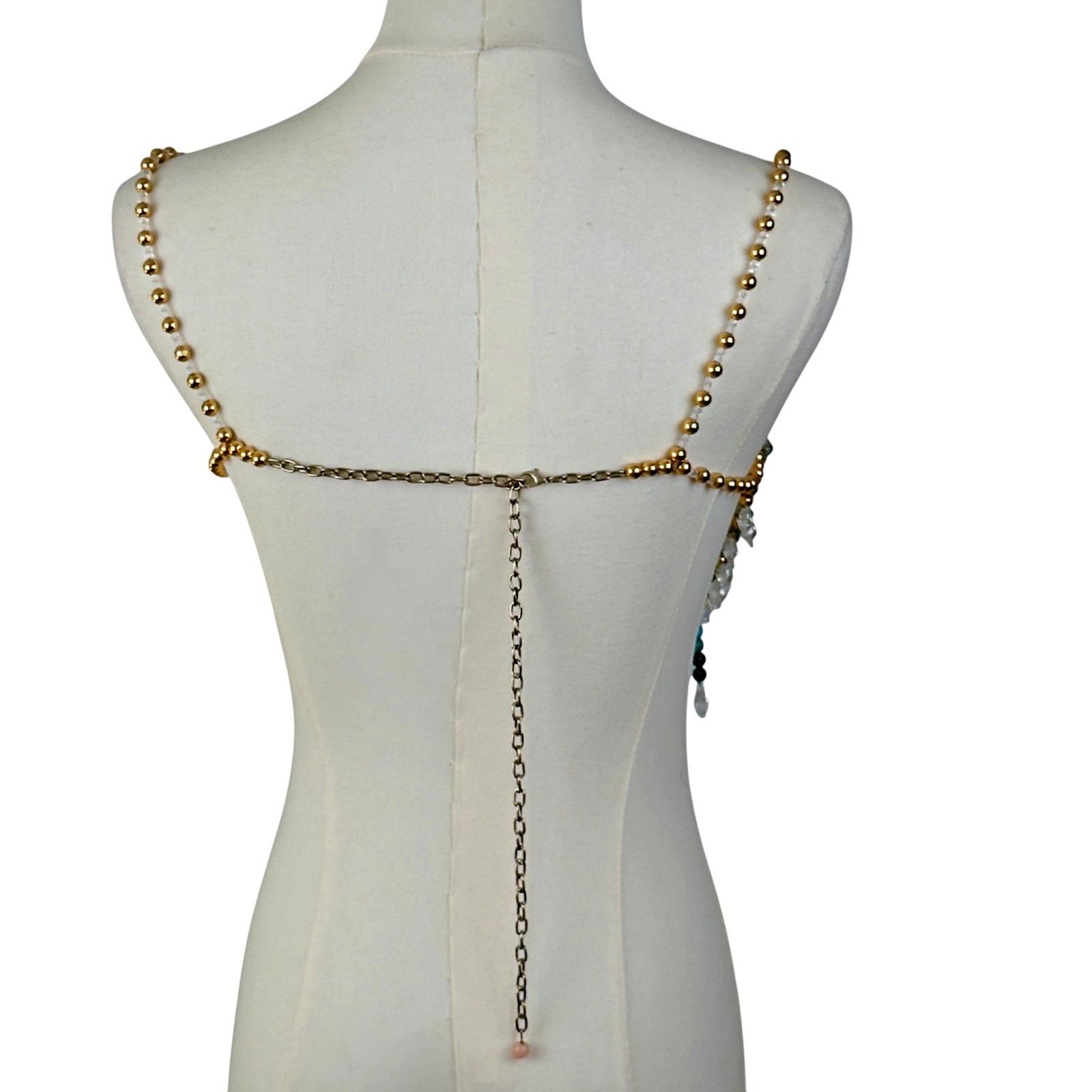 Other Luxury Gemstone Beaded Bralette Crystal Semi-Precious 34B Size S / US 4 / IT 40 - 3 Thumbnail