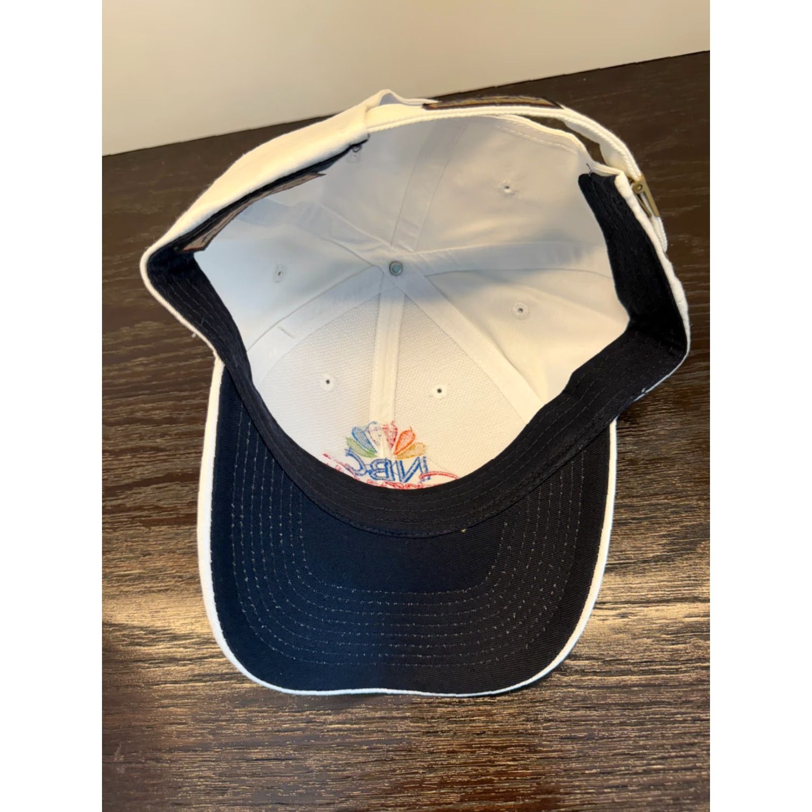 Vintage VINTAGE Ahead NBC Sports Hat One Size White Adjustable Twill Golf Size ONE SIZE - 6 Thumbnail