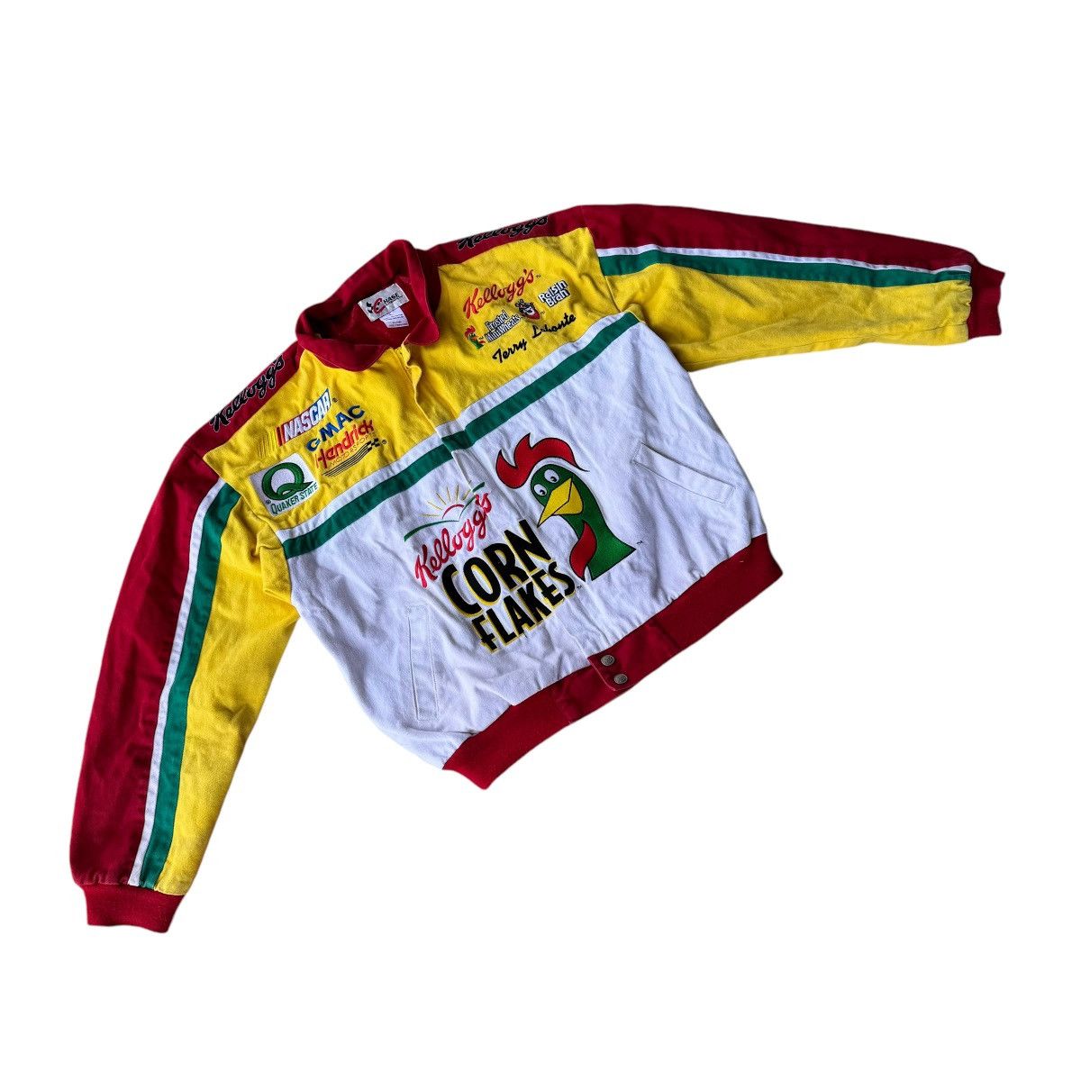 NASCAR × Vintage 90s RACING JACKET TERRY LABONTE KELLOGGS CEREAL NASCAR Size US L / EU 52-54 / 3 - 11 Thumbnail