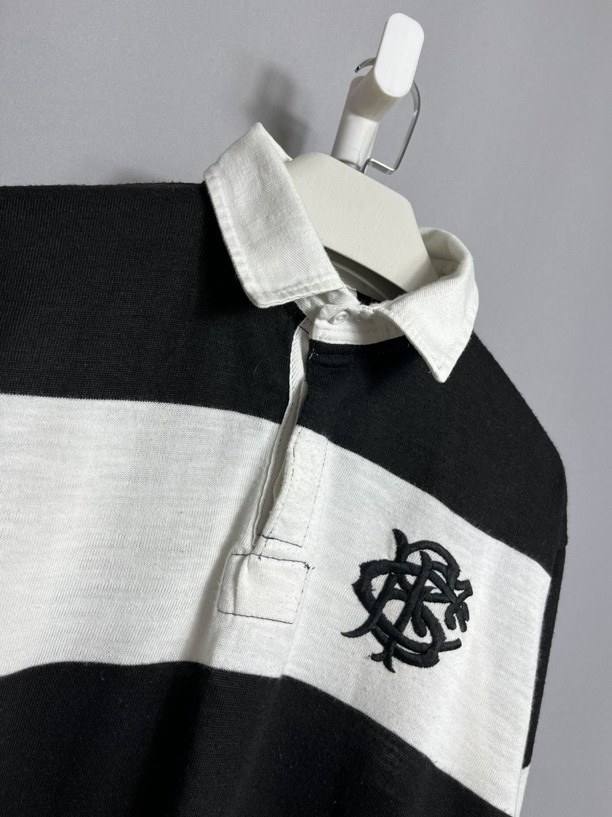 Vintage 1980's Barbarians Halbro Rugby Shirt Men's Striped RARE Size US M / EU 48-50 / 2 - 4 Thumbnail