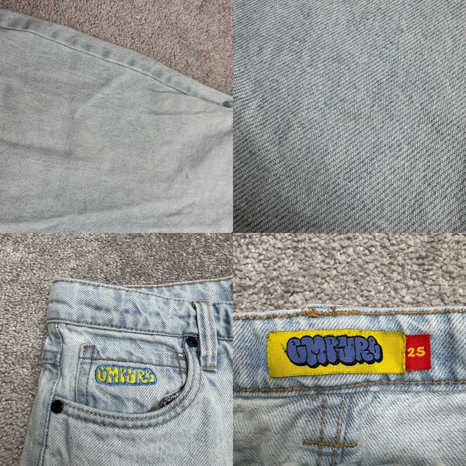 Empyre VINTAGE Empyre Jeans 90s City Streetwear 25 Light Blue Denim High Rise 5-Pocket Womens Size 42" / US 20 - 8 Thumbnail
