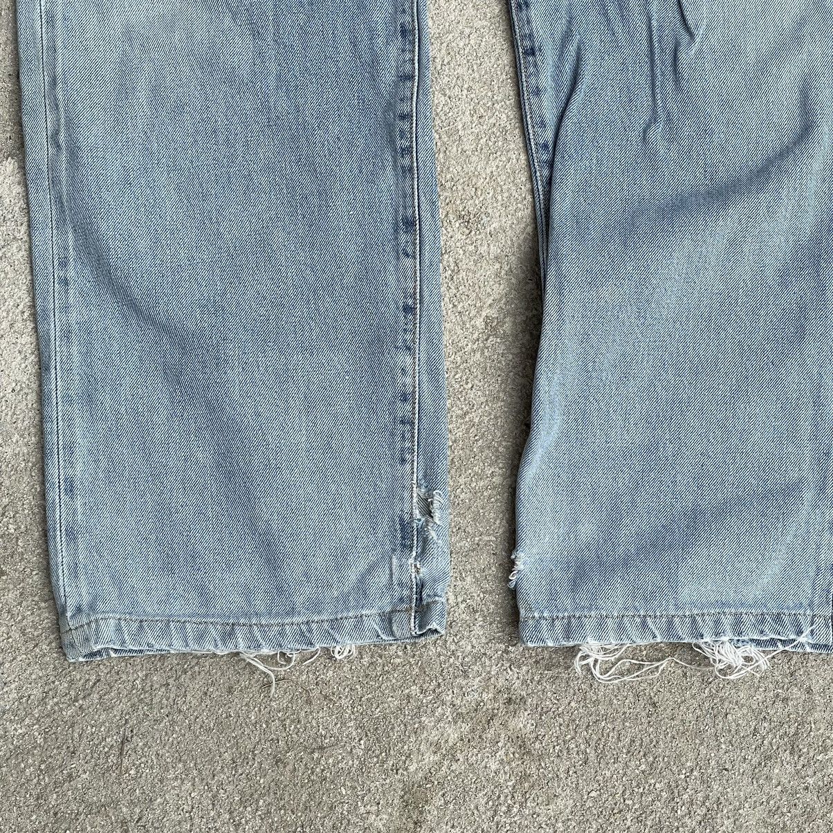 Edwin “DISTRESSED REDLINE SELVEDGE EDWIN 505X” DENIM JEAN Size US 32 / EU 48 - 4 Thumbnail