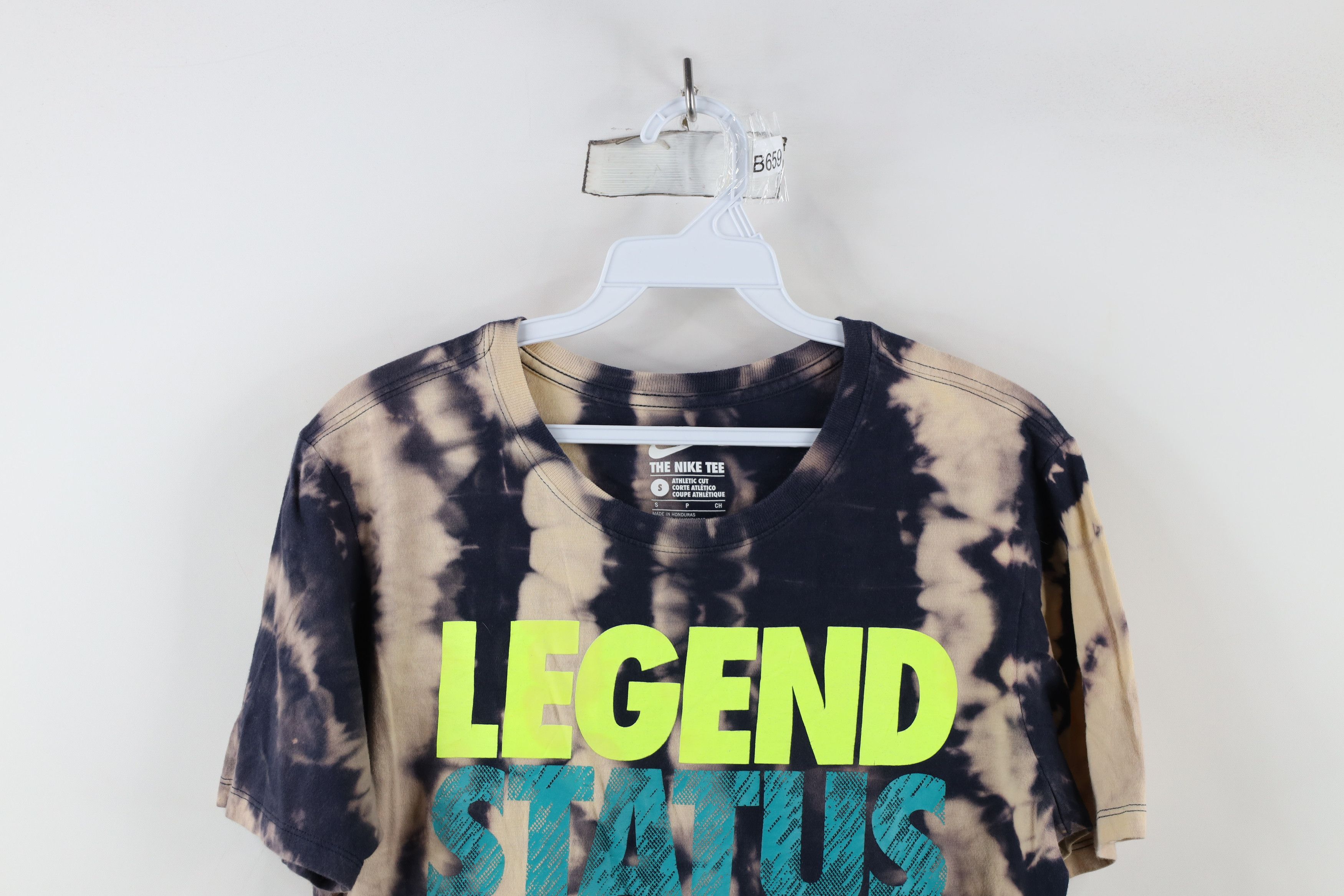 Nike × Vintage Y2K Nike Scott Center Swoosh Legend Status Acid Wash T-Shirt Size US S / EU 44-46 / 1 - 2 Thumbnail