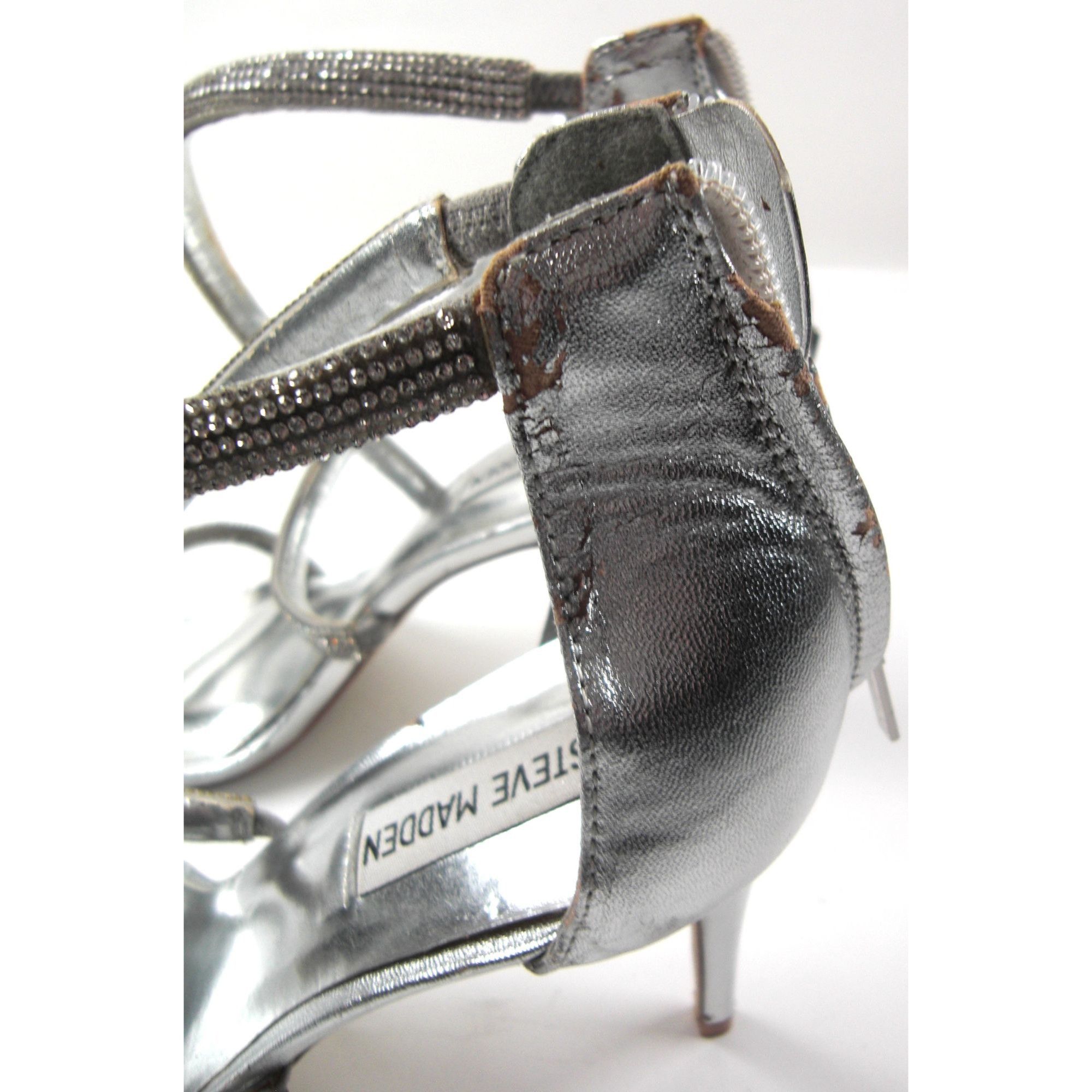 Other Steve Madden Rhinestone Silver Size 11 Heels Sandals Open To Size US 11 / IT 41 - 7 Thumbnail