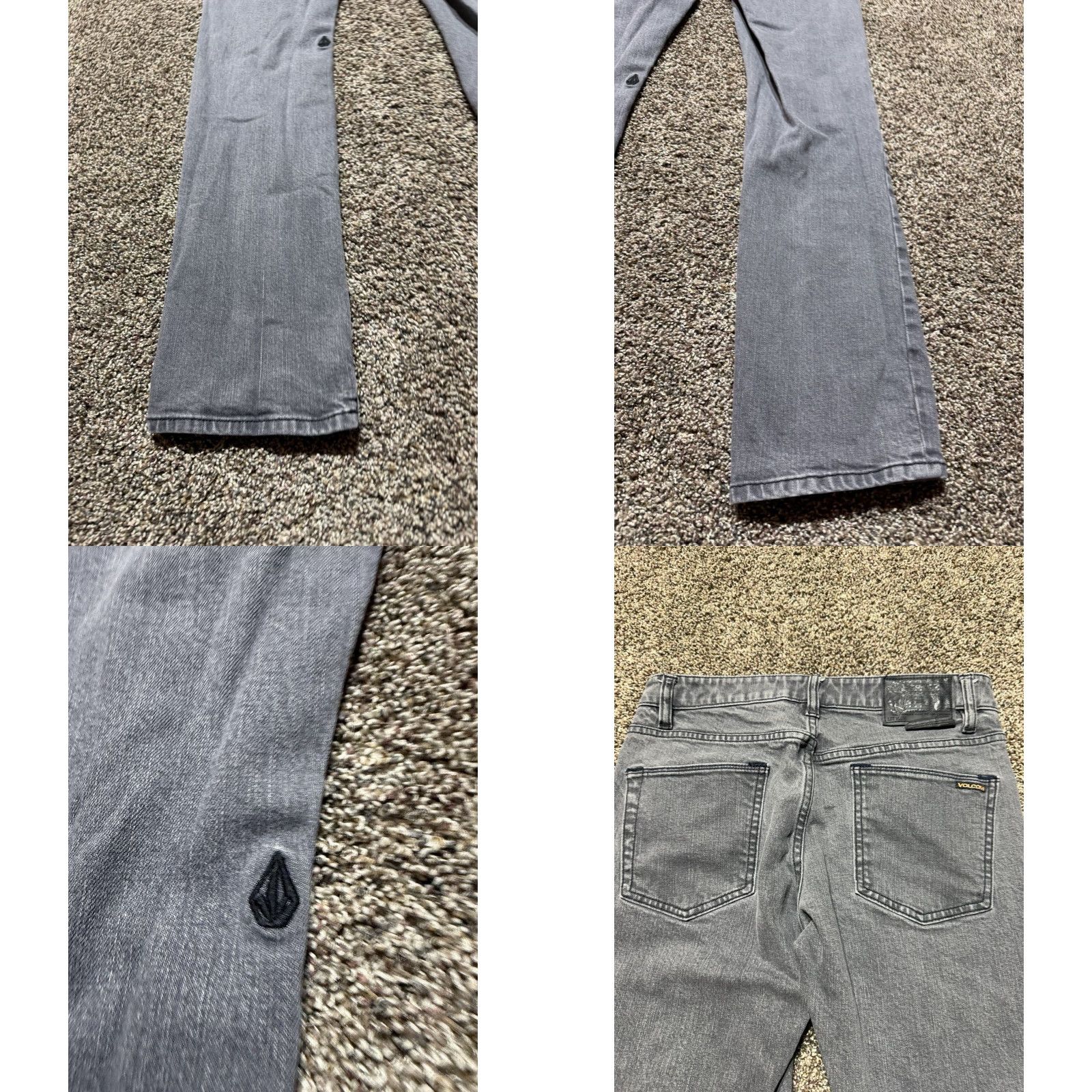 Volcom Volcom Jeans Slim Straight Men 29 Gray Denim 29X32 Size US 29 - 9 Thumbnail