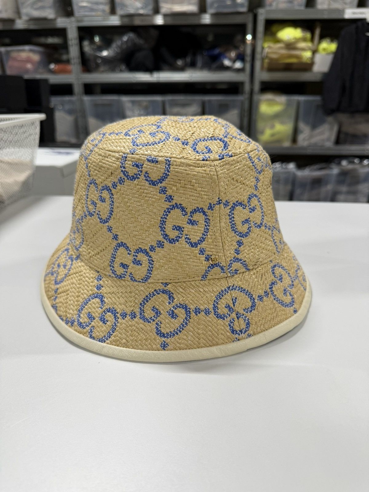 Gucci Gucci Raffia GG Bucket Hat NEW 750$ Size M Size ONE SIZE - 1 Thumbnail