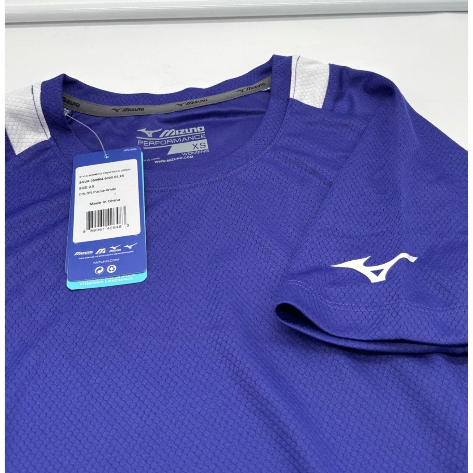 Mizuno Mizuno Women’s Softball Crew Neck Jersey, Purple, XS Size XS / US 0-2 / IT 36-38 - 6 Thumbnail