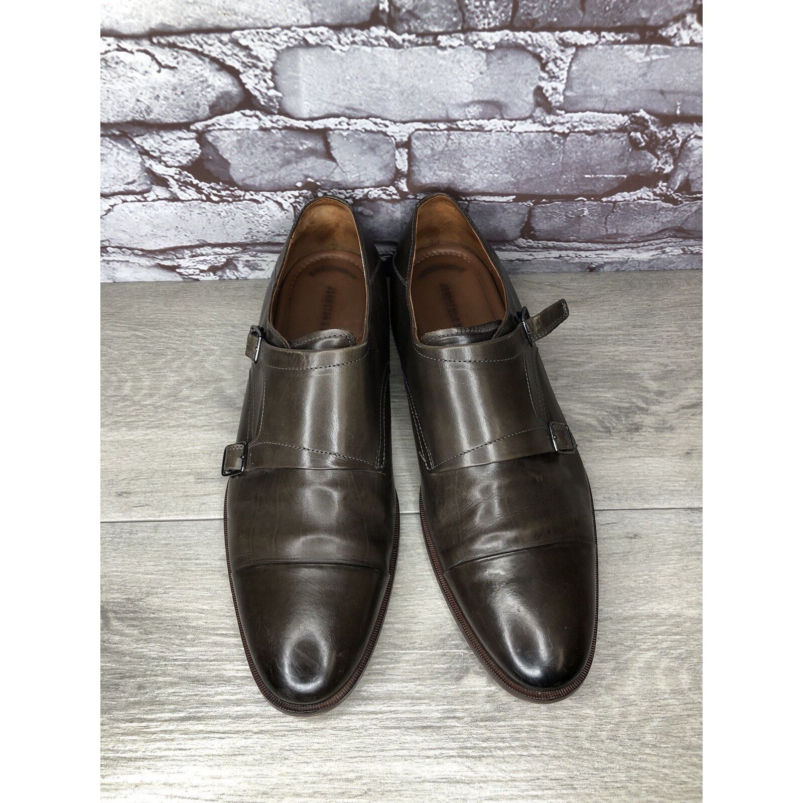 Johnston & Murphy Johnston & Murphy Brown Leather Double Monk Strap Cap Toe Ox Size US 10.5 / EU 43-44 - 1 Thumbnail