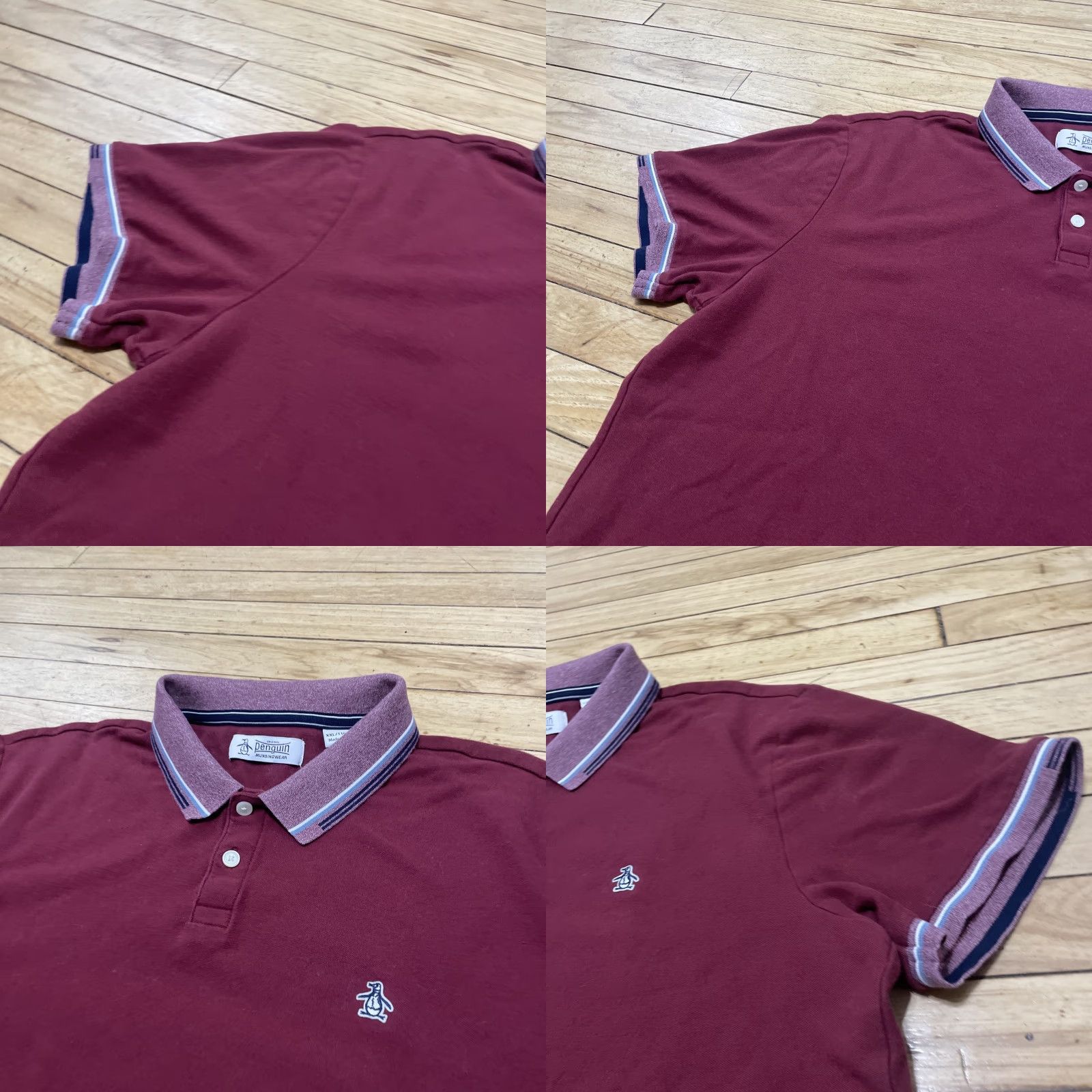 Vintage Penguin Polo Shirt Mens XXL Red Organic Cotton Short Sleeve Golf Classic Logo Size US XXL / EU 58 / 5 - 10 Thumbnail