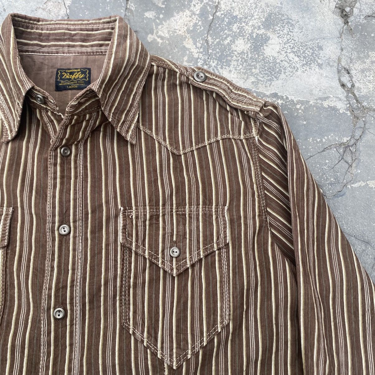 BAFFY Stripe Western Corduroy Shirt