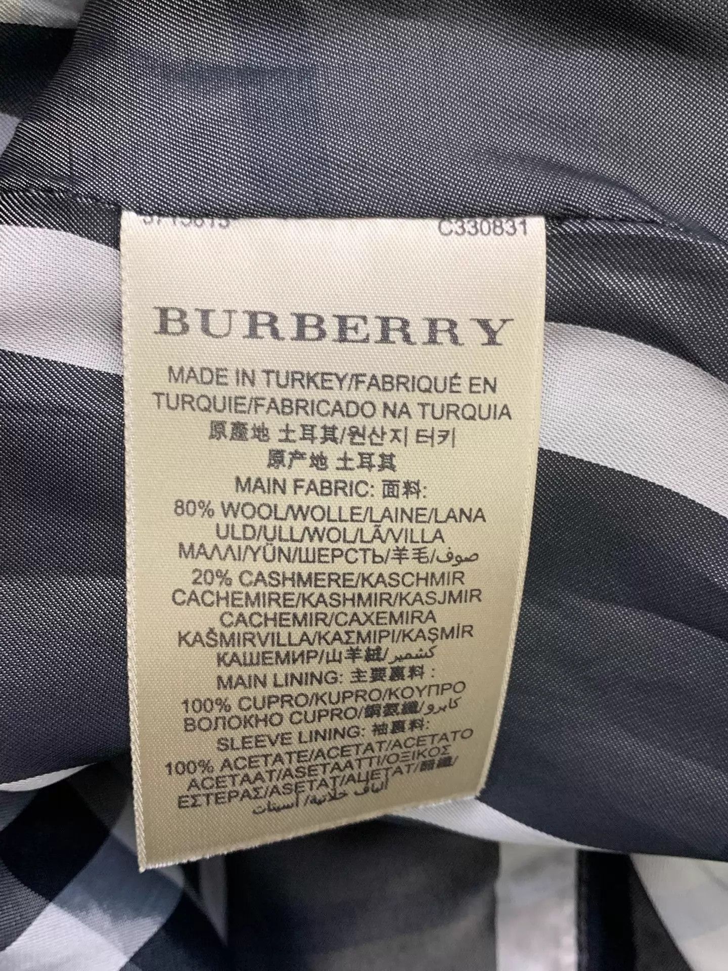 Burberry Burberry Black Wool-Cashmere Coat UK8 New Size S / US 4 / IT 40 - 5 Thumbnail