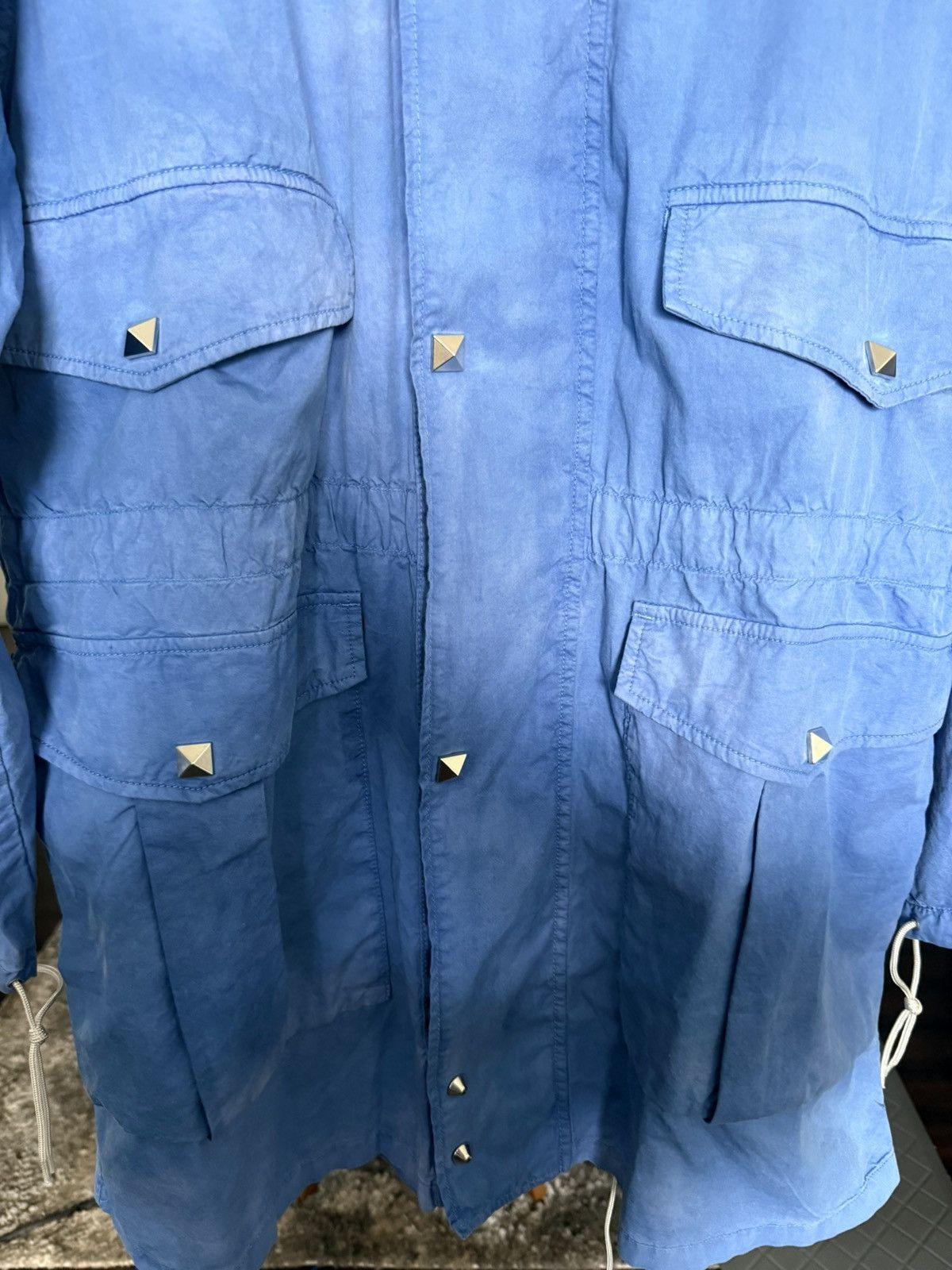 Acne Studios Acne Studios Hooded Parka in Washed Sky Blue Size US L / EU 52-54 / 3 - 5 Thumbnail