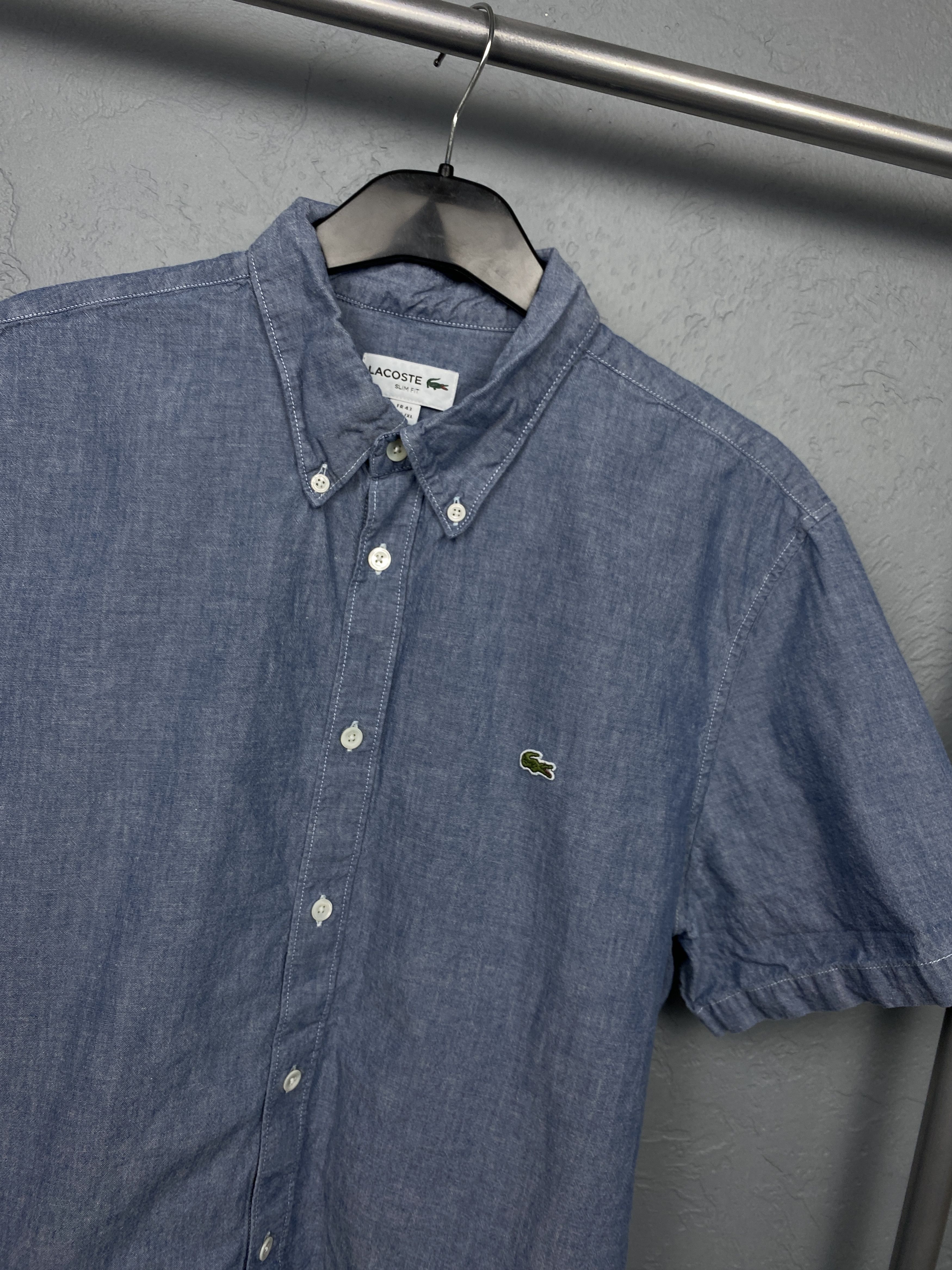 Lacoste Lacoste Vintage Mens Short Sleeve Shirt Size US L / EU 52-54 / 3 - 2 Thumbnail