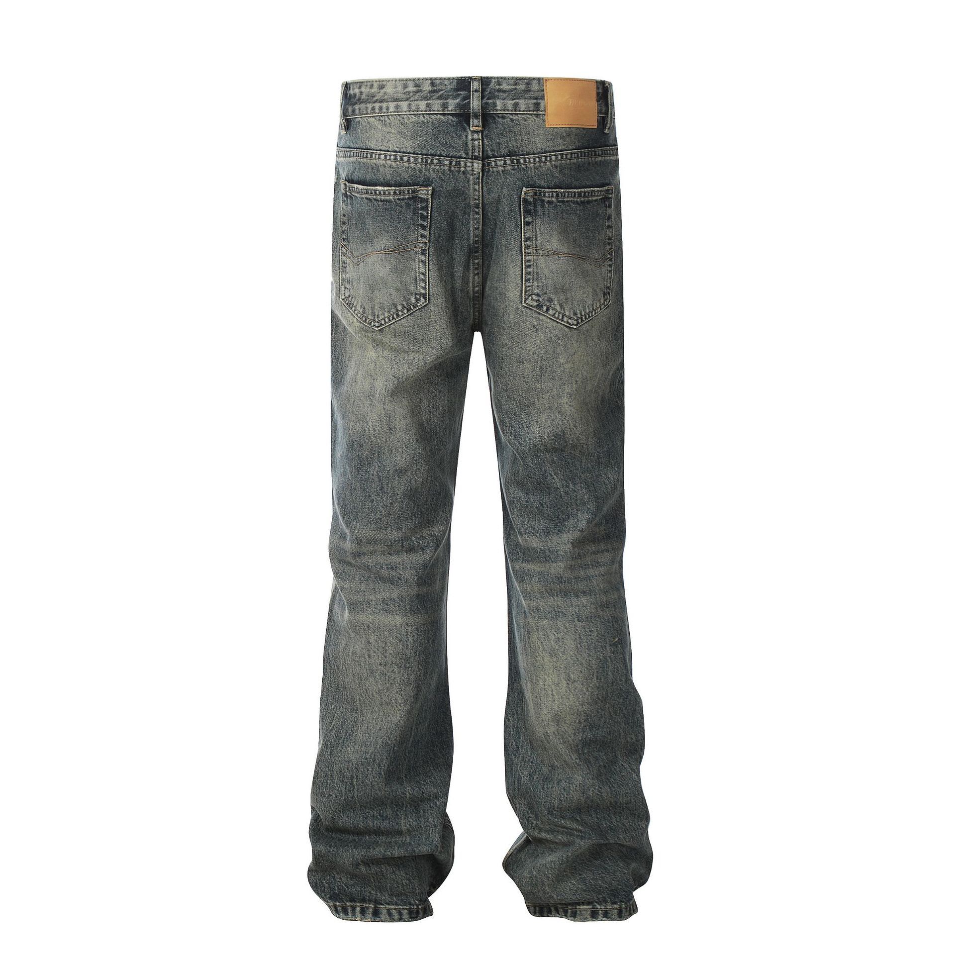 Japanese Brand × Jean American street fashion loose straight washed retro jeans Size US 32 / EU 48 - 2 Thumbnail