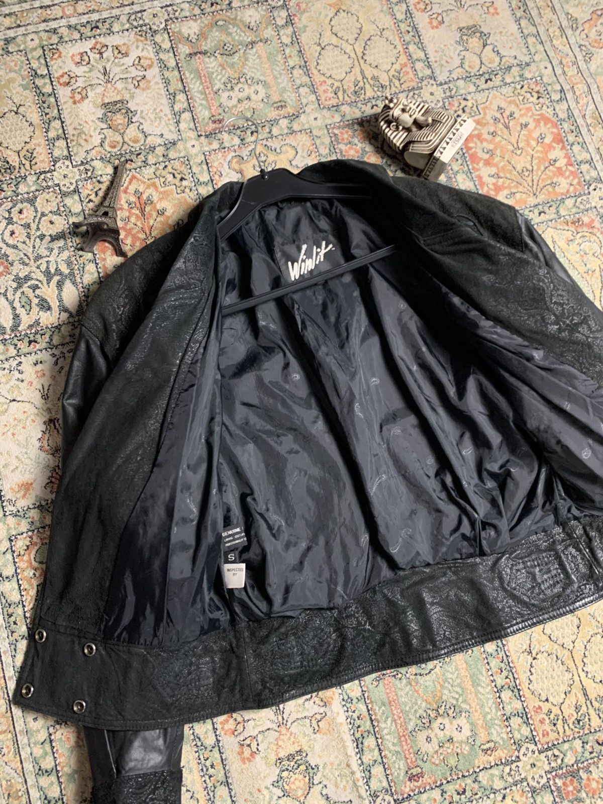 Japanese Brand × Vintage 🔥RARE CROPPED GENUINE LEATHER JACKET WINLIT ISSEY MIYAKE Size US S / EU 44-46 / 1 - 7 Thumbnail