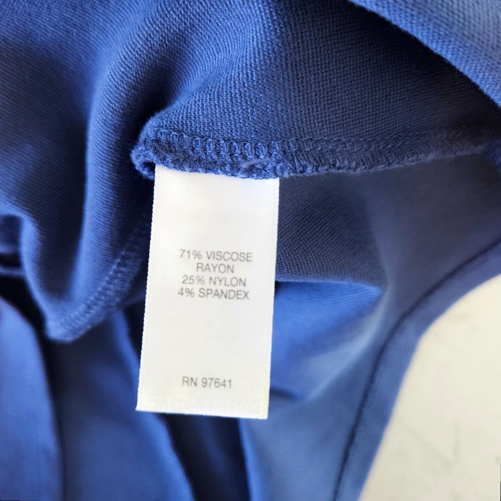 J. Jill J Jill Dress Womens Sz Medium Petite Solid Blue 3/4 Sleeve Ponte Size M / US 6-8 / IT 42-44 - 4 Thumbnail