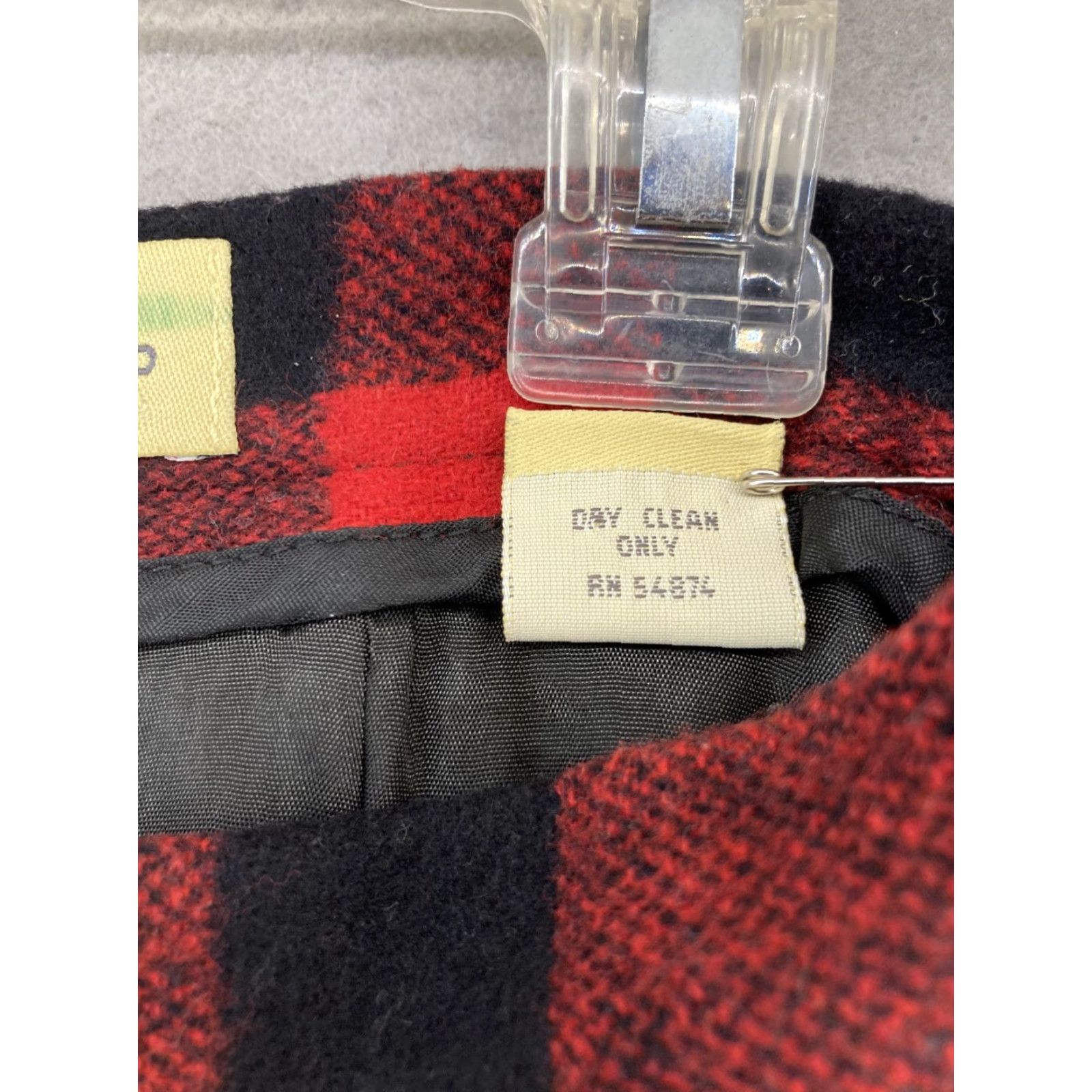 Vintage Limited America Women's Wool Plaid Mini Skirt 8 Red & Black Retro 90s Preppy Denim Style Short Length Size 30" / US 8 / IT 44 - 3 Thumbnail