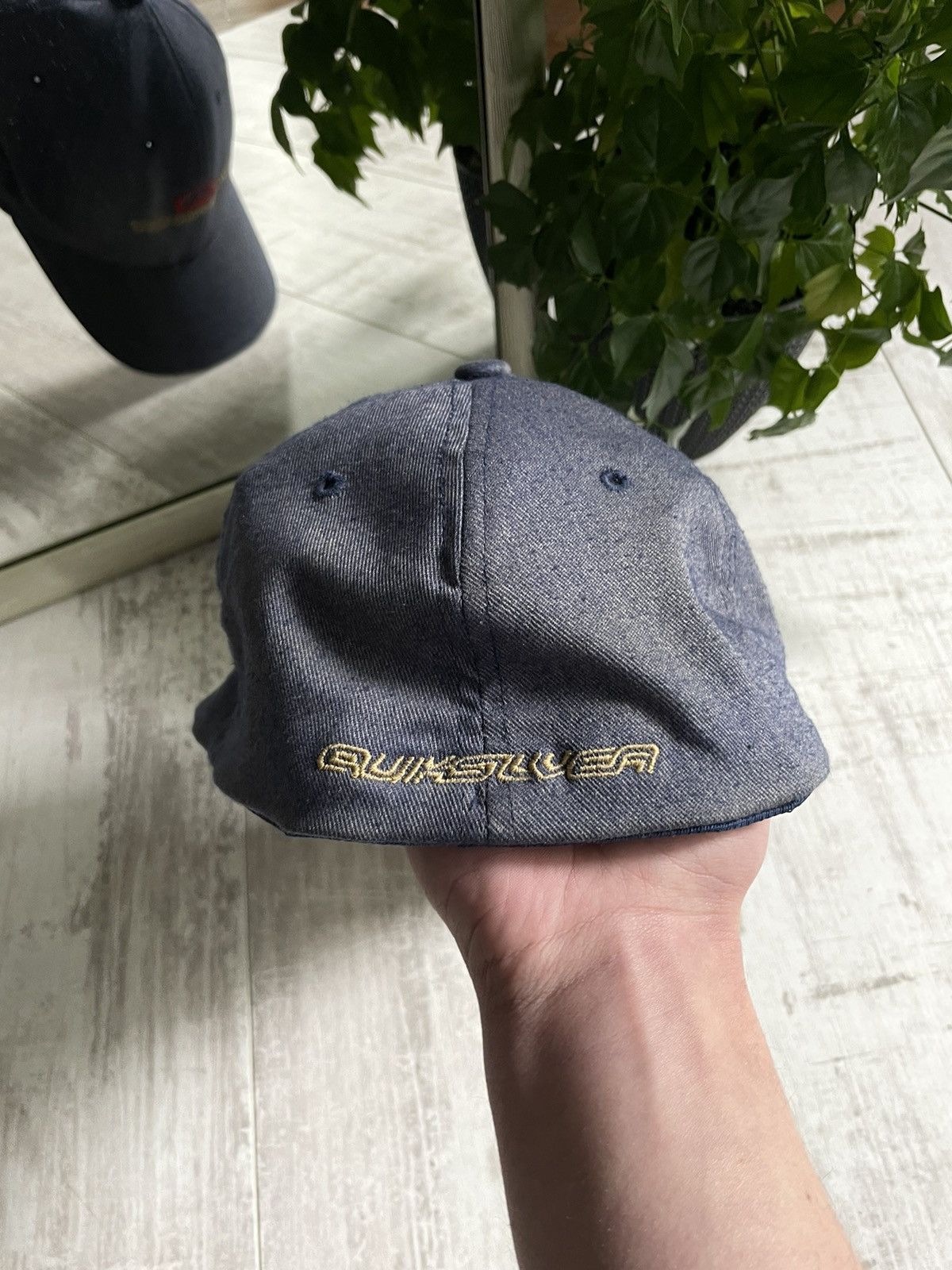 Quiksilver × Vintage Quiksilver 80’s Vintage FlexFit Cap Sun Faded Surf RARE Size 32 - 2 Thumbnail