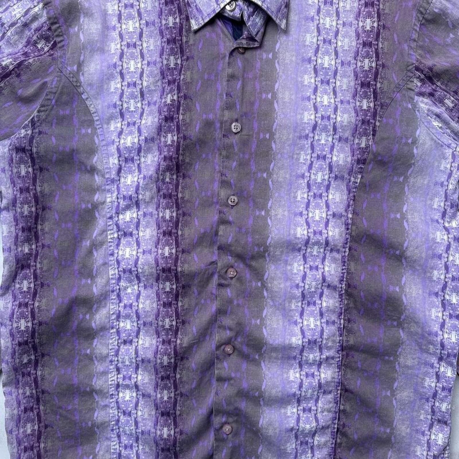 Affliction Y2K Affliction style purple patterned button-up grunge shirt Size US M / EU 48-50 / 2 - 5 Thumbnail