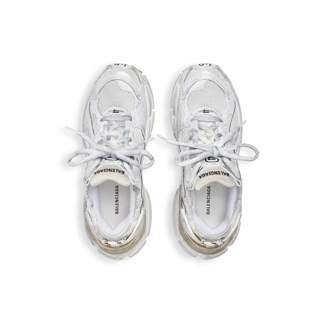 Balenciaga o1w1db10426 Runner Sneakers in White Size US 13 / EU 46 - 3 Thumbnail