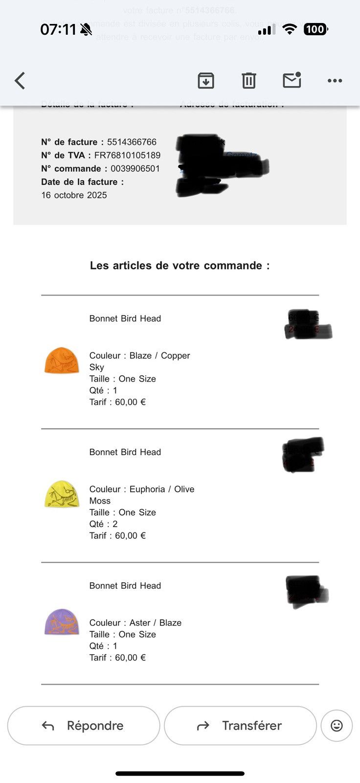 Arc'teryx Arc’Teryx Bird Head Toque beanie - Aster / Blaze - Deadstock Size ONE SIZE - 9 Thumbnail