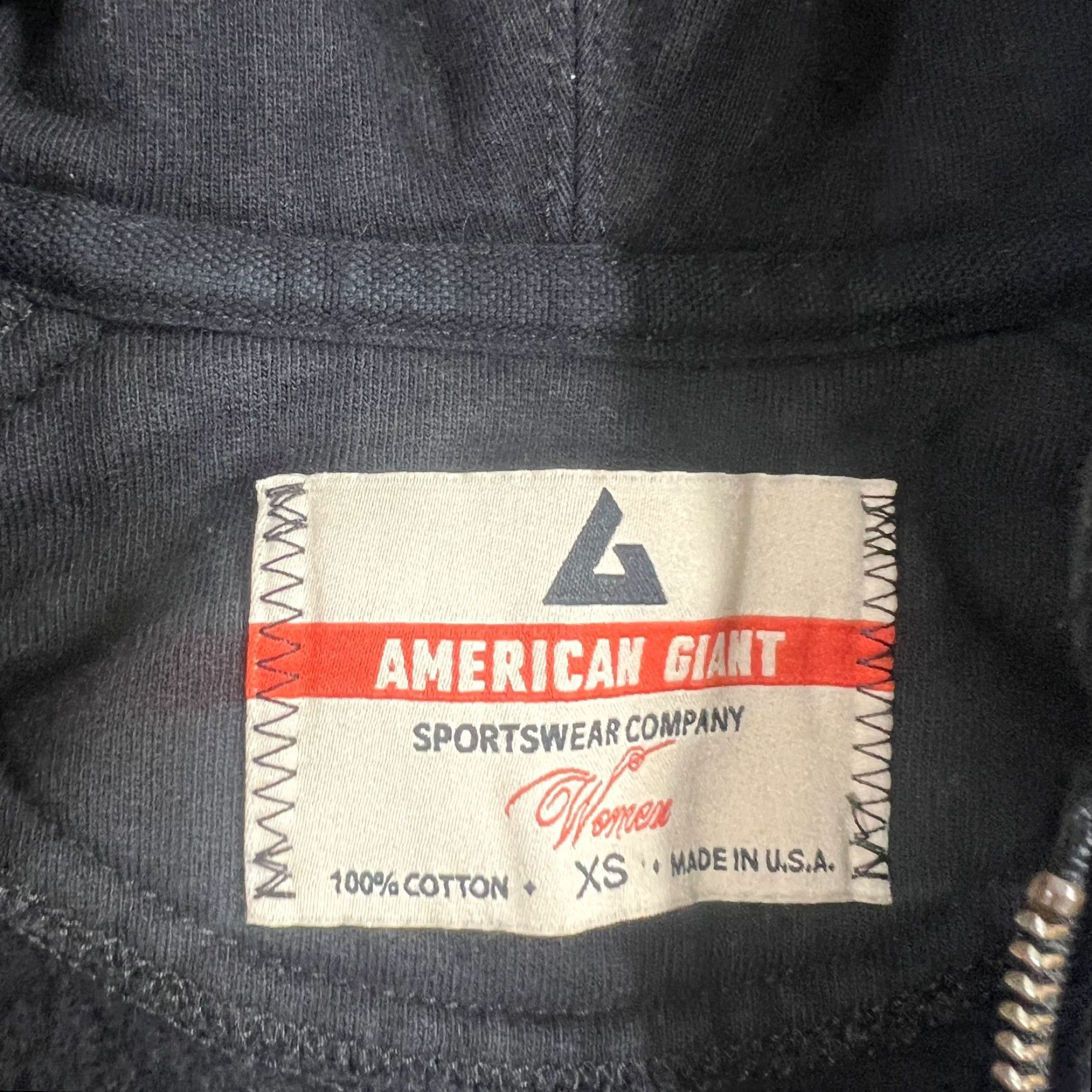Vintage American Giant Hoodie Womens XS Full Zip Blue Activewear Heavyweight USA Size XS / US 0-2 / IT 36-38 - 4 Thumbnail