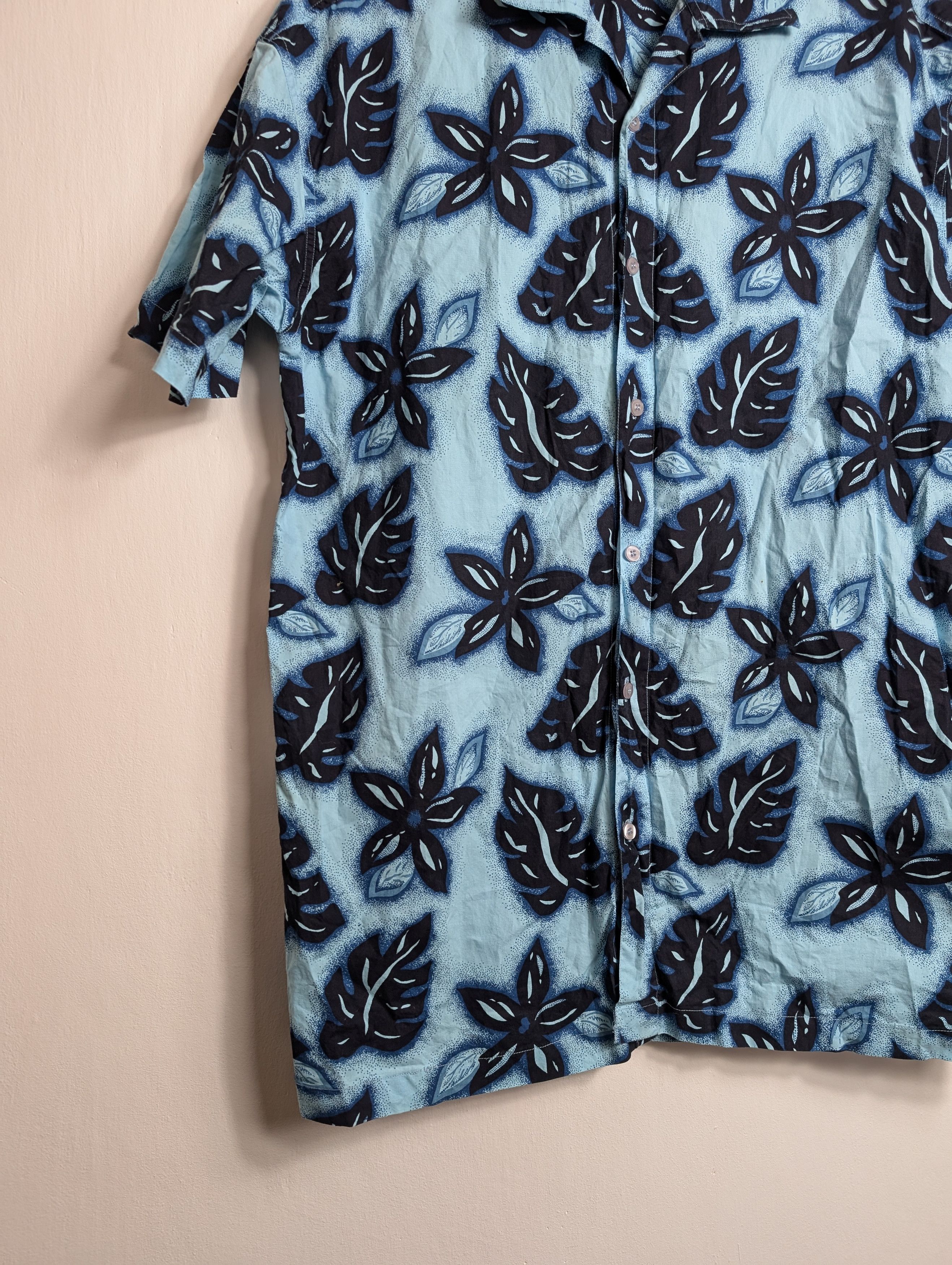 Vintage Vintage Y2K Hawaiian Shirt - Summer Floral Palm Tree Print Size US M / EU 48-50 / 2 - 2 Thumbnail