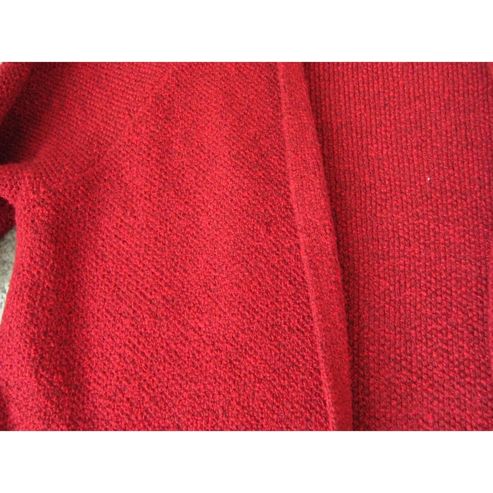 J. Jill VINTAGE J Jill Cardigan Sweater Open Red Small Womens Knit Open Cardigan Summer - (Note: Original lacks vintage; omit) Size S / US 4 / IT 40 - 4 Thumbnail