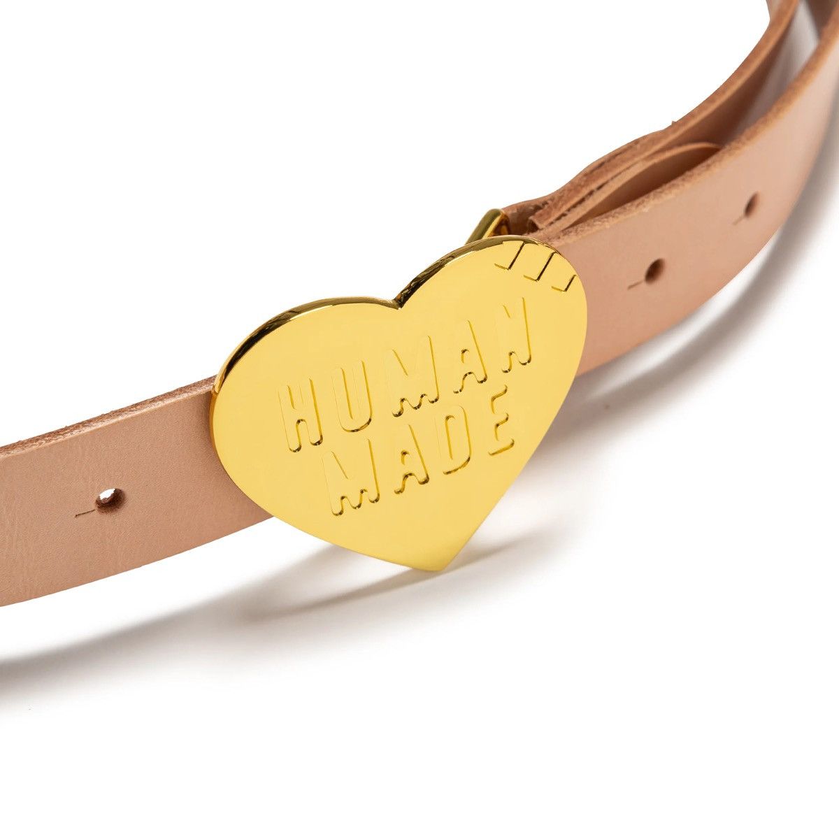 Mサイズ　　HUMAN MADE Heart Leather Belt HUMAN MADE Heart Leather Belt | GOLD | SVD USA