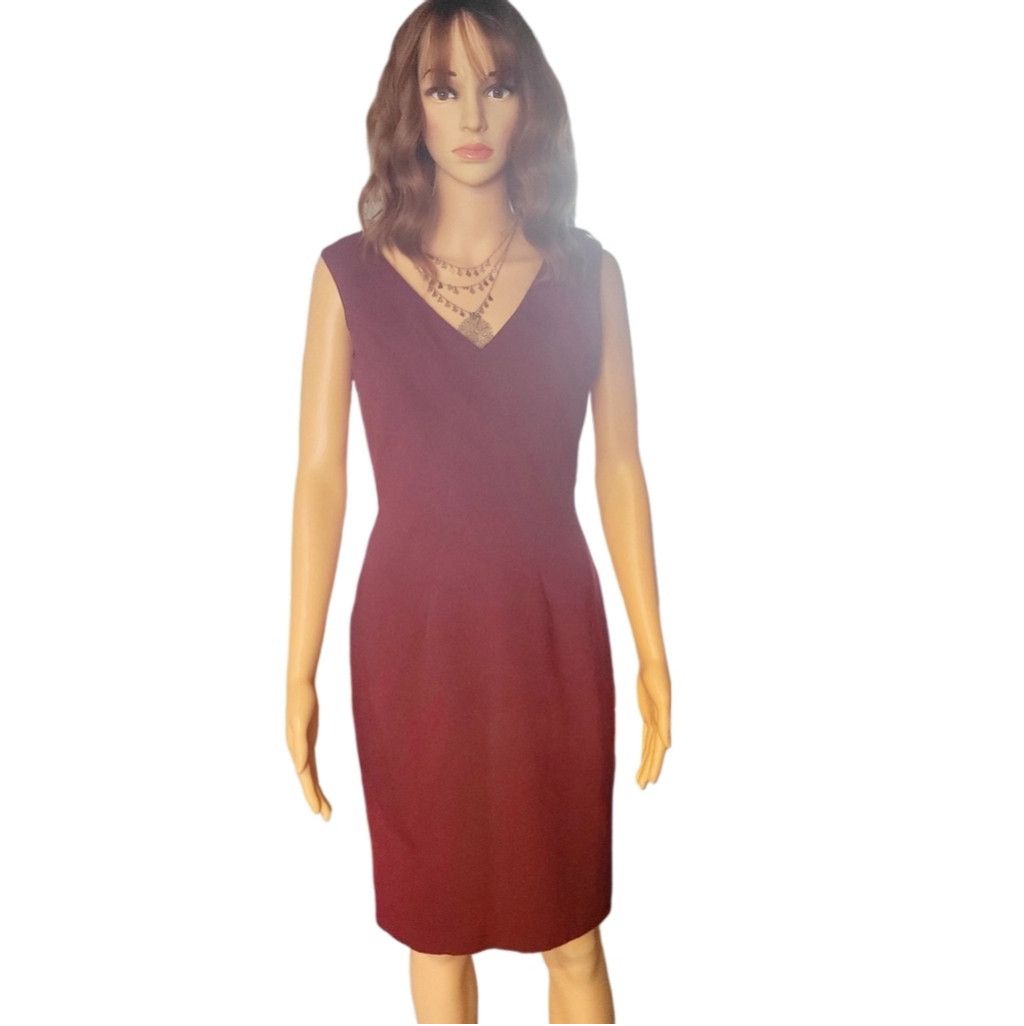 Saks Fifth Avenue SAKS 5th Ave V-neck Sleeveless Midi Dress Size 2 Size XS / US 0-2 / IT 36-38 - 2 Thumbnail