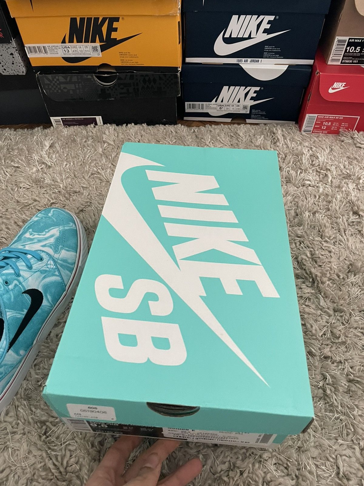 Nike SB Nike Zoom Stefan Janoski CNVS PRM Blue Size US 9.5 / EU 42-43 - 12 Thumbnail