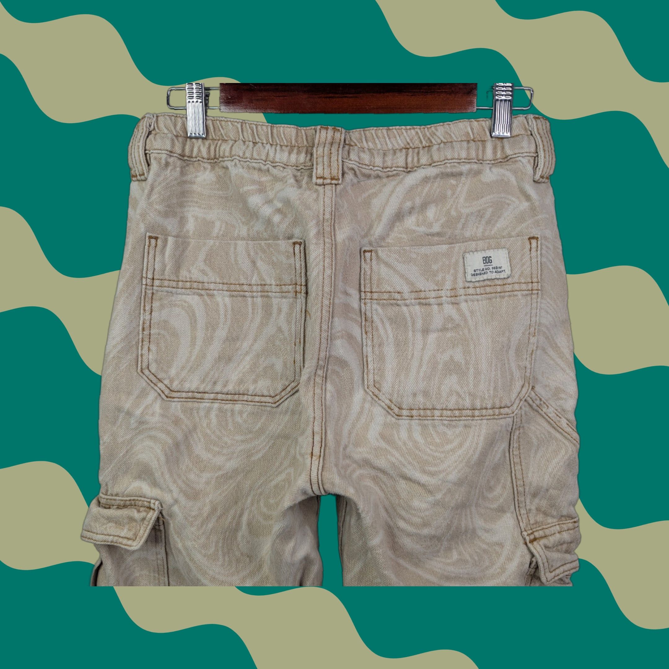 Urban Outfitters Urban Outfitters BDG Skate Jeans Size 29W High Rise Cargo Utility Straight Leg Beige Women 80s 90s Size 29" - 1 Thumbnail