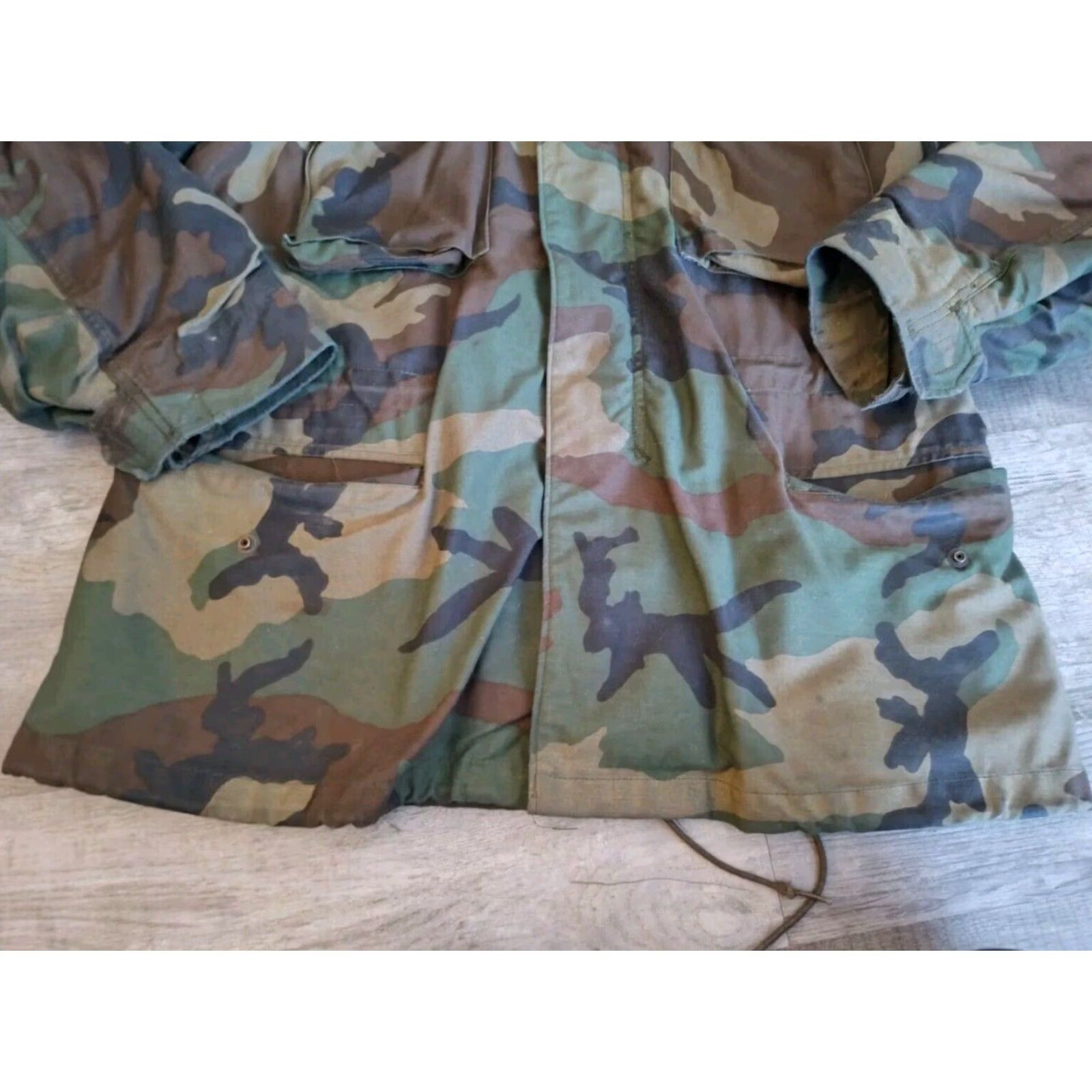 Vintage VINTAGE US ARMY Military Cold Weather Woodland Camo M65 Field Jacket Medium Size US L / EU 52-54 / 3 - 2 Thumbnail