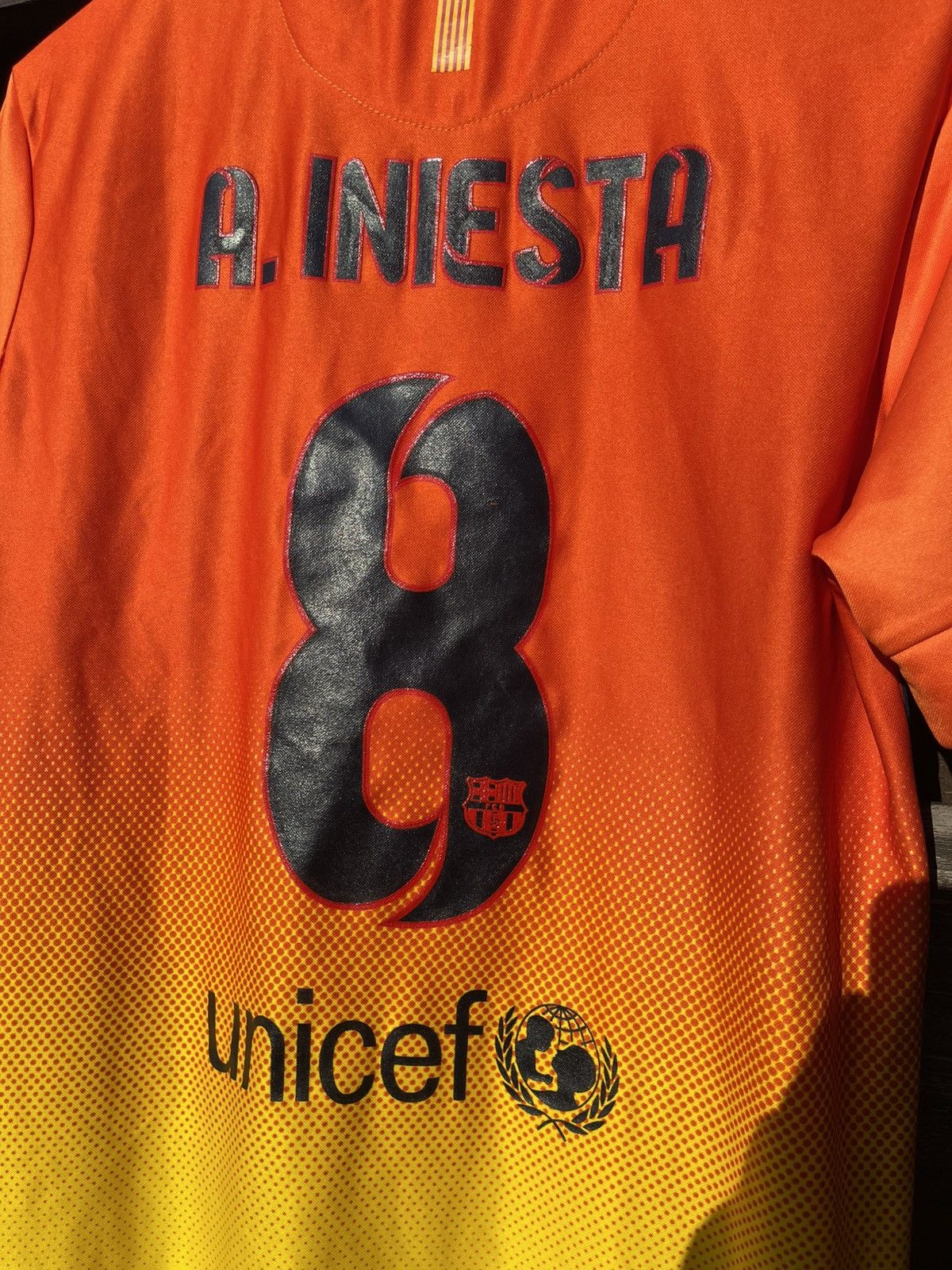Nike 2012 Nike Barcelona #8 Iniesta soccer jersey Size US M / EU 48-50 / 2 - 14 Thumbnail