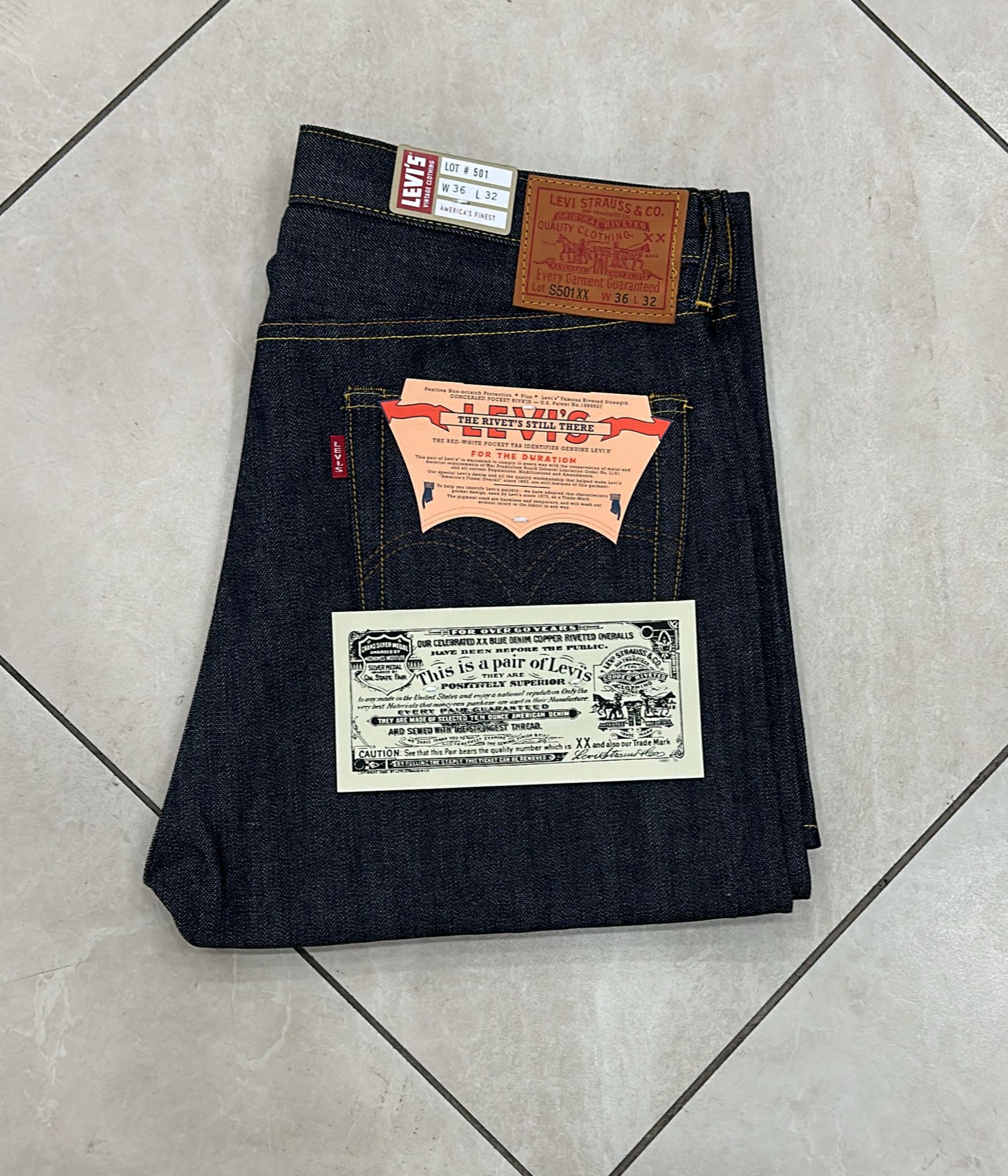 Levi's Vintage Clothing LVC Levi's Vintage Clothing 1944 S501 Perfect Imperfections Size US 36 / EU 52 - 1 Thumbnail