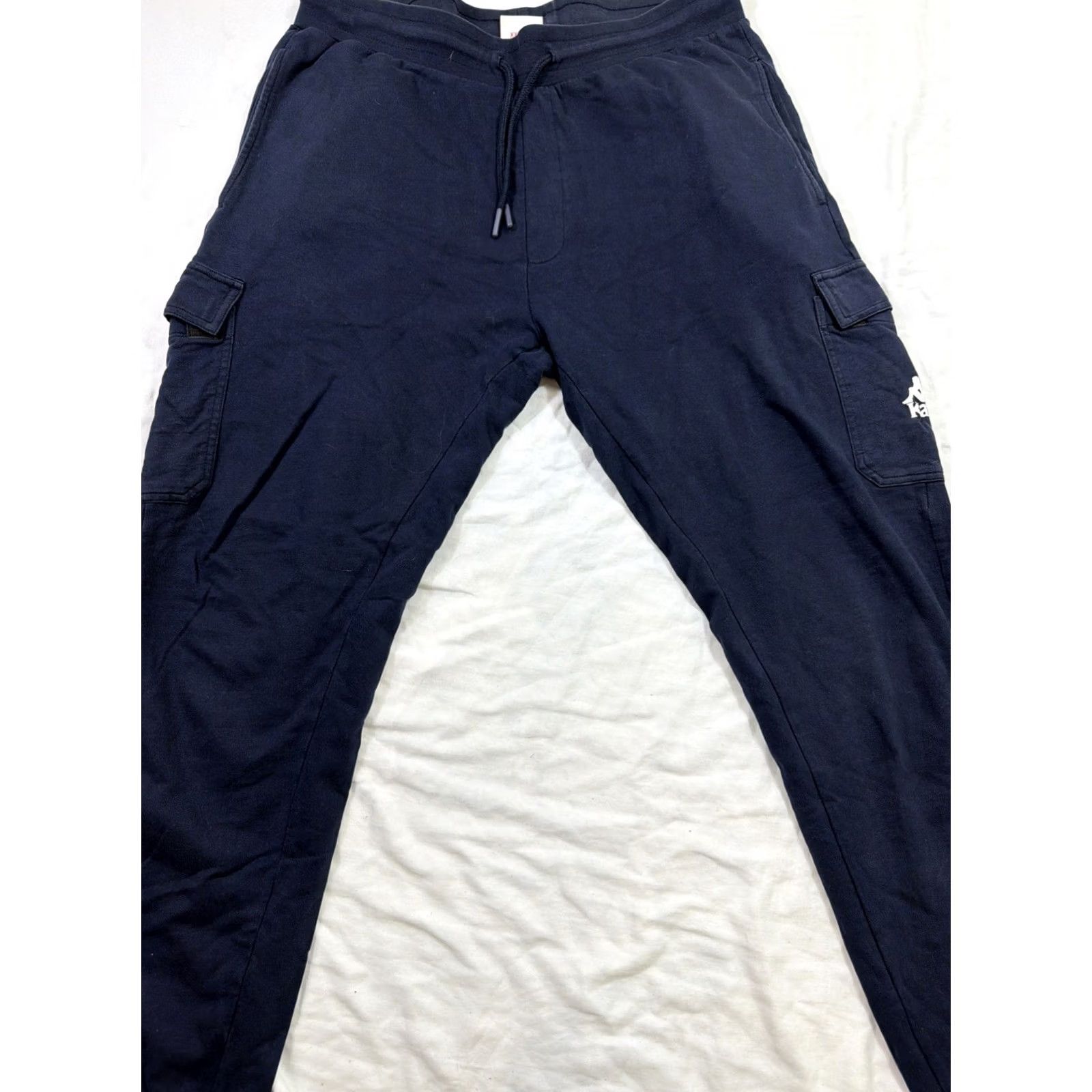 Kappa Kappa Sweatpants Men XXL Navy Blue Cargo Cotton Ankle Jogger Pants 2XL Regular Navy Mens Size US 39 - 2 Thumbnail
