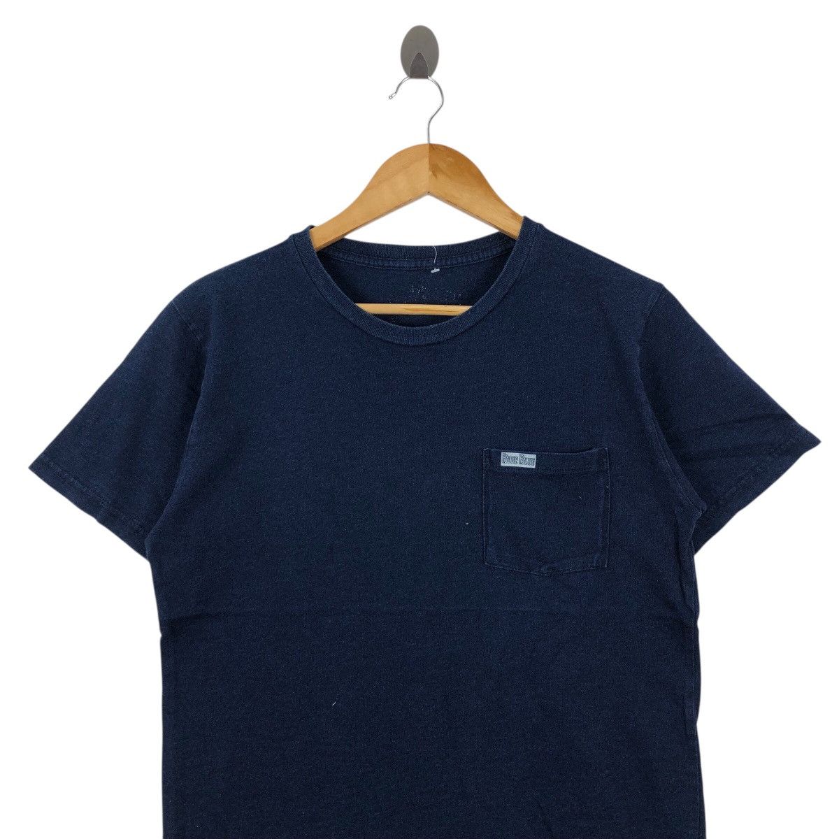 Blue Blue Japan BLUE BLUE Indigo Dye T Shirt Pocket Tee Size M Size US M / EU 48-50 / 2 - 2 Thumbnail